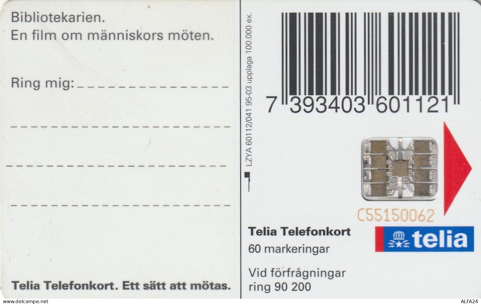 PHONE CARD SVEZIA  (E1.10.2 - Schweden