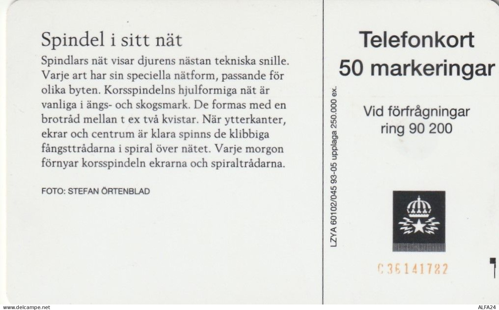 PHONE CARD SVEZIA  (E1.7.2 - Schweden