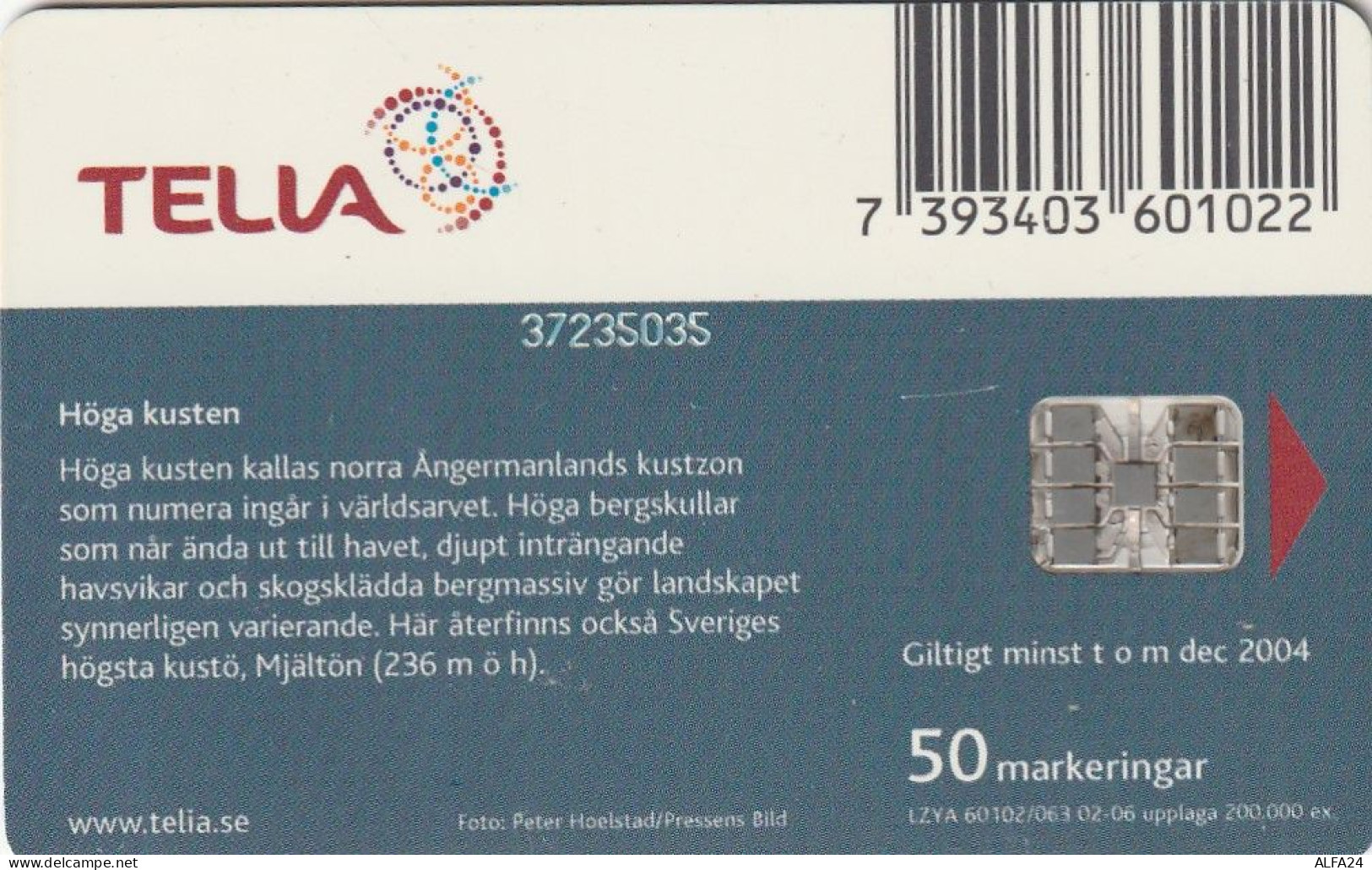 PHONE CARD SVEZIA  (E1.7.3 - Sweden