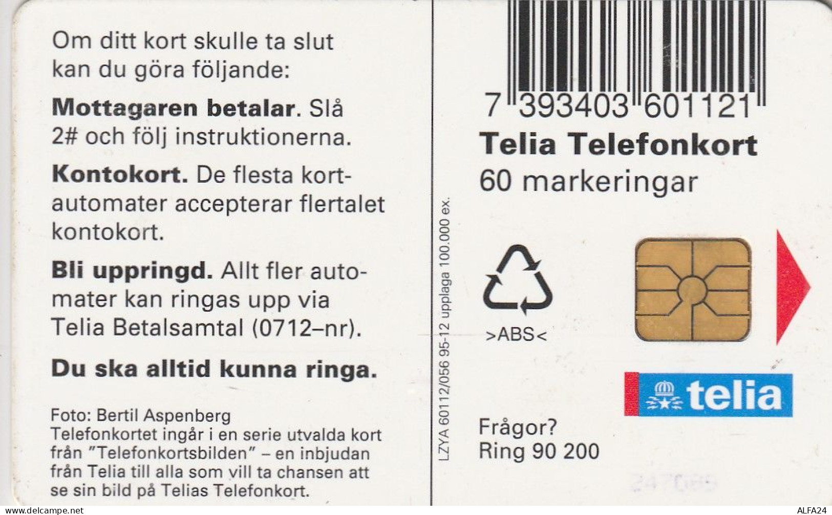 PHONE CARD SVEZIA  (E1.6.7 - Svezia