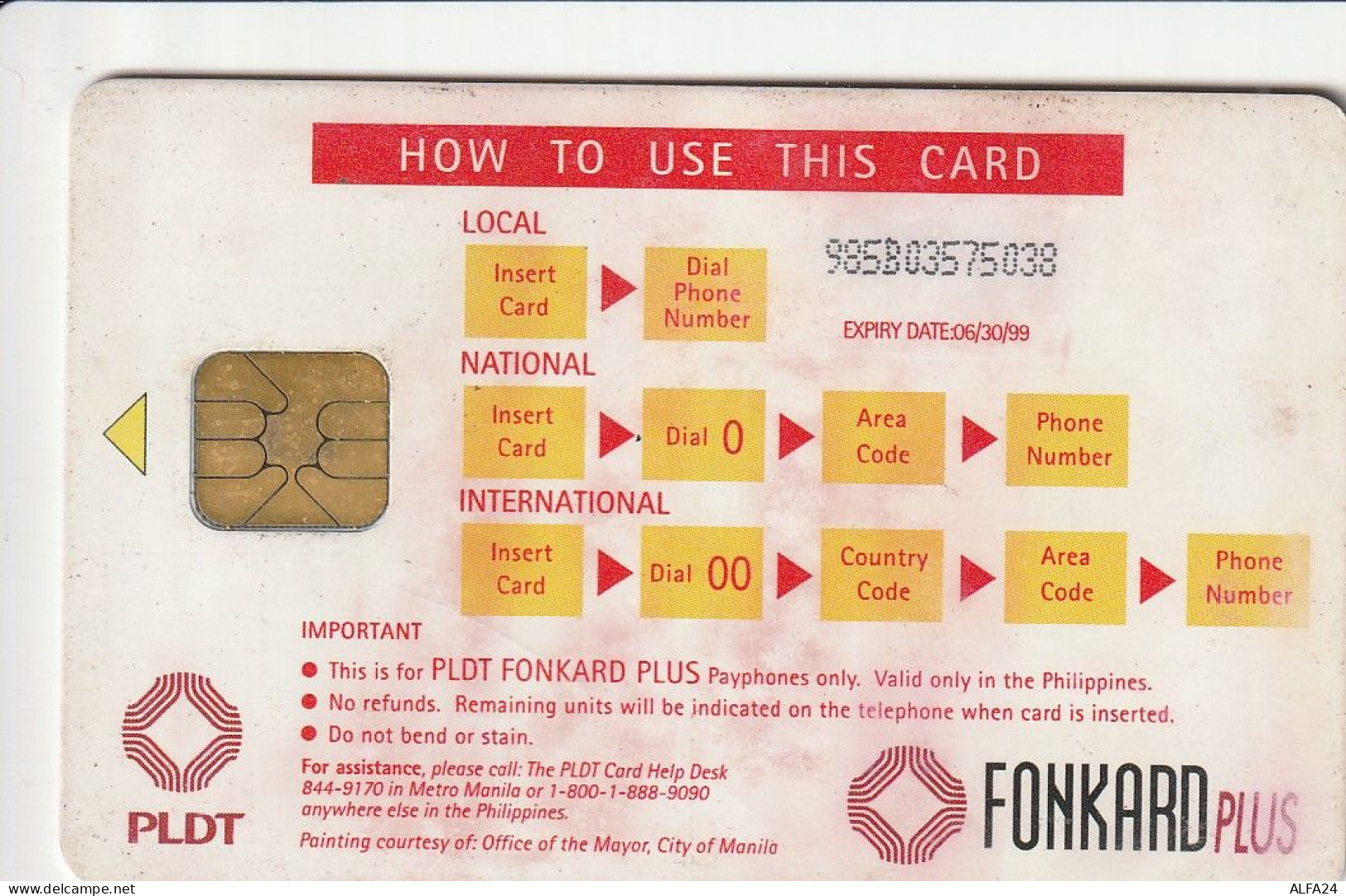 PHONE CARD FILIPPINE  (E1.5.1 - Philippines