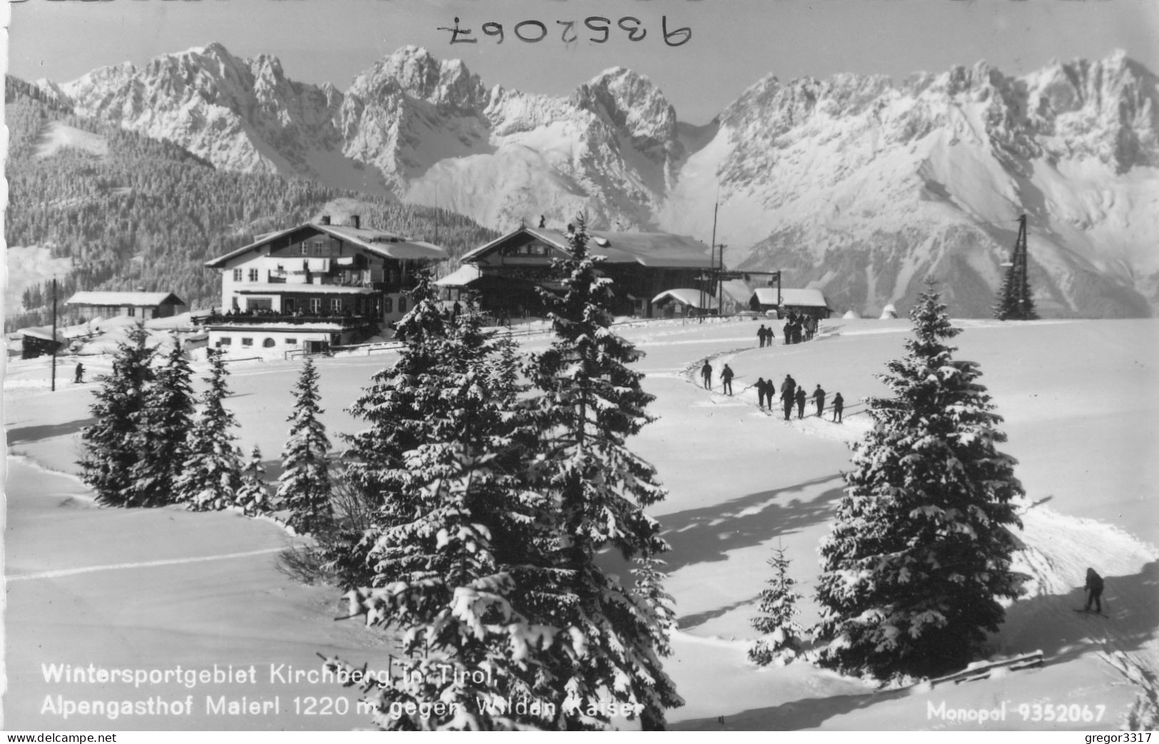 E2568) KIRCHBERG In Tirol - Gasthof MAIERL - 1220m - Alte FOTO AK Mit Wildem Kasier U. Skifahrern - Kirchberg