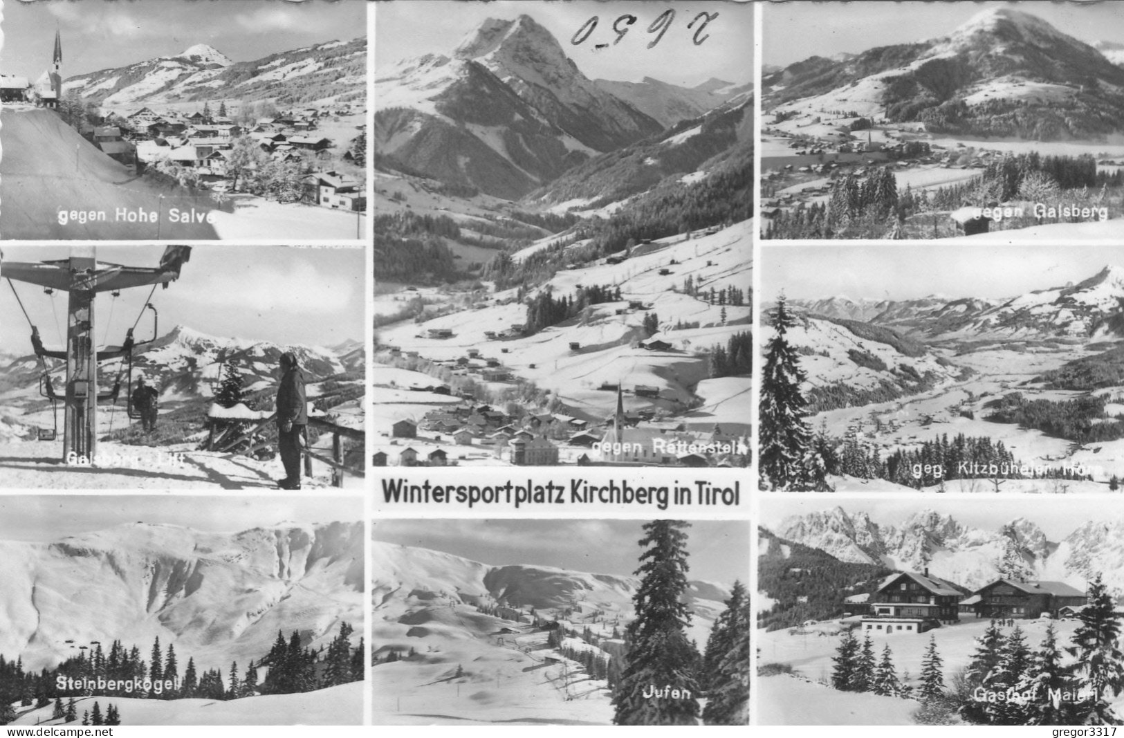 E2571) Wintersportplatz KIRCHBERG In Tirol - S/W Mehrbild AK - - Kirchberg