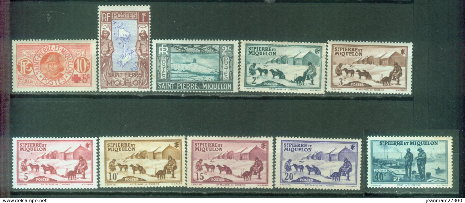 Amériques - Saint Pierre & Miquelon  - Yt 105 136 137 167 168 170 à 173 196 Neufs * - Unused Stamps
