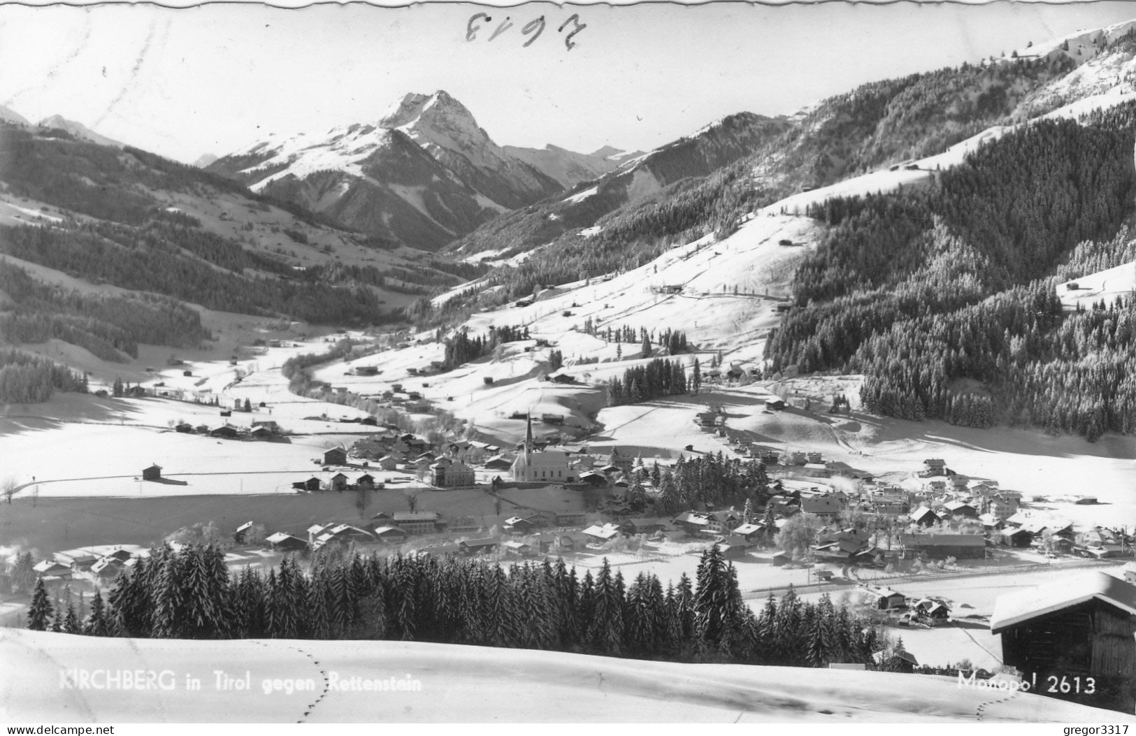 E2580) KIRCHBERG - Tirol Gegen Rettenstein - Tief Verschneite Ansicht ALT! - Kirchberg