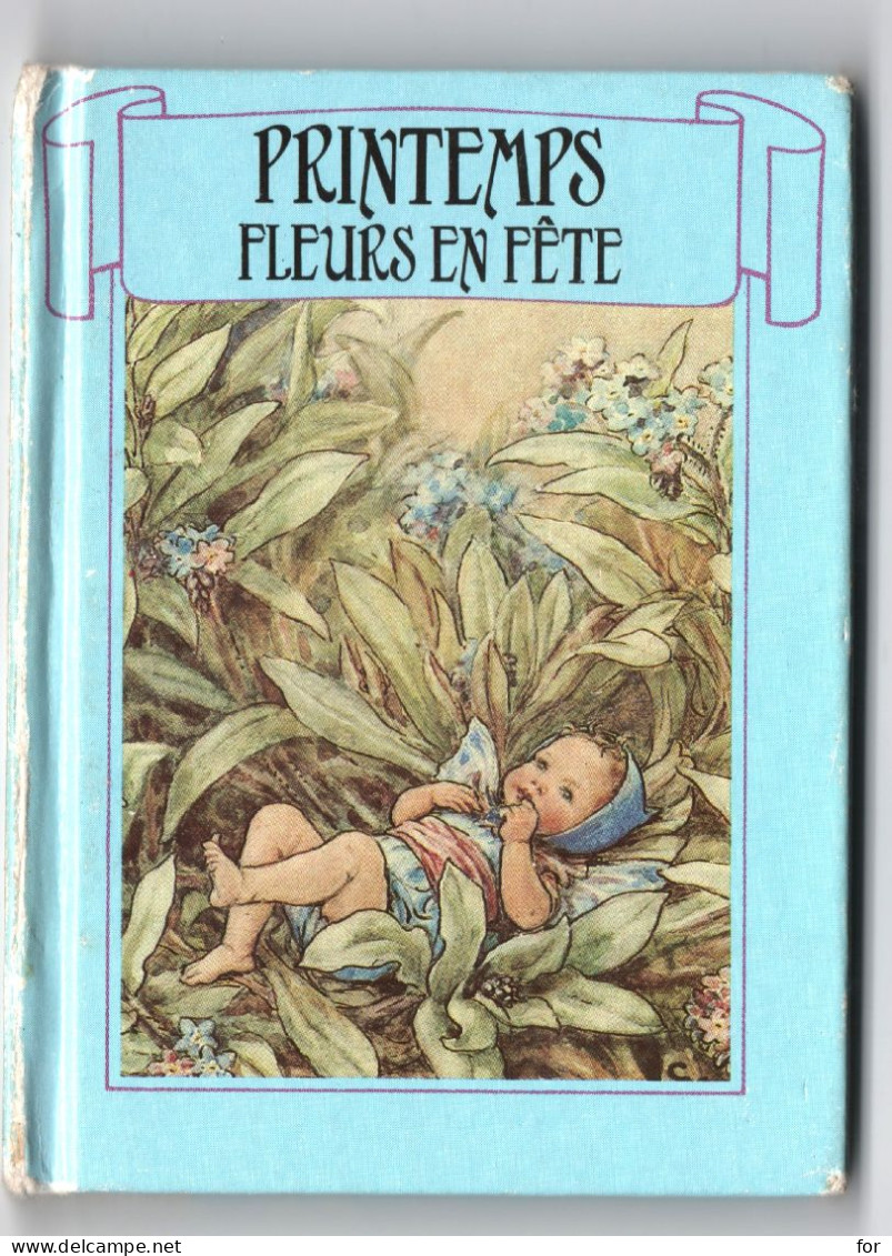 Contes : Bibliothèque Miniature : Rouge Et Or :  Fleurs En Fête Printemps : C. Mary Barker : Fleurs - Fées - Nymphes - Contes