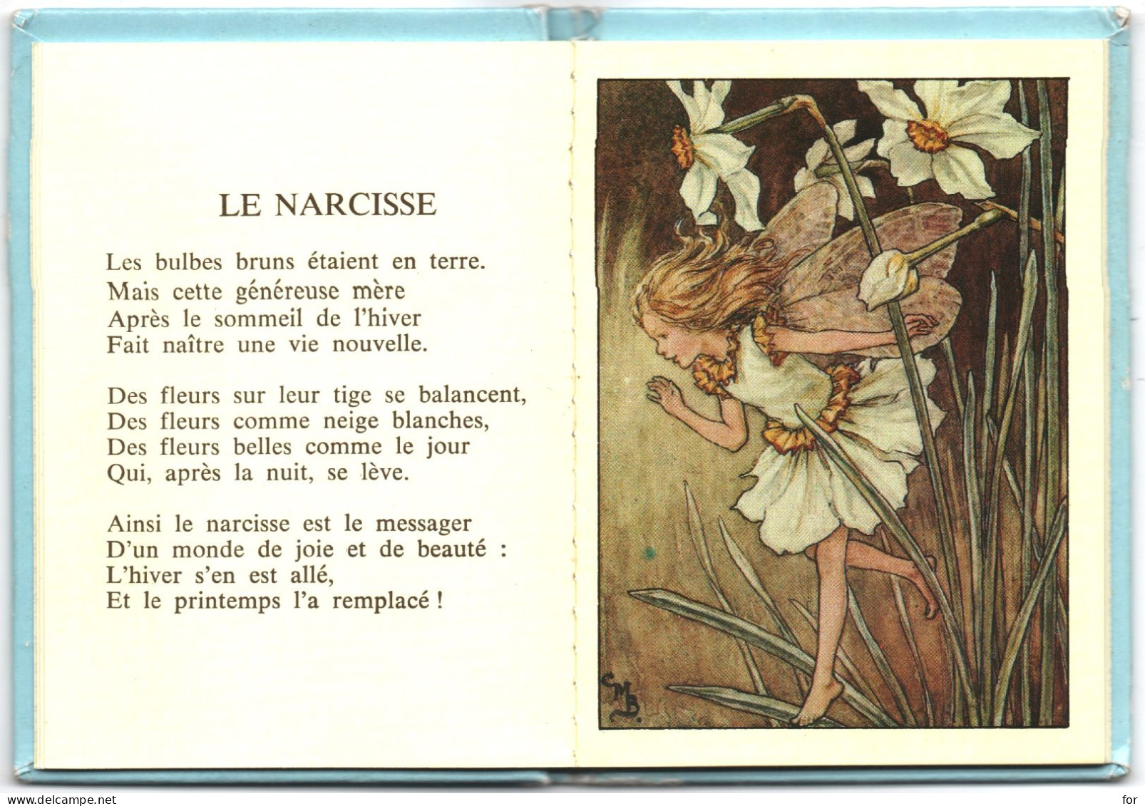 Contes : Bibliothèque Miniature : Rouge Et Or :  Fleurs En Fête Printemps : C. Mary Barker : Fleurs - Fées - Nymphes - Contes