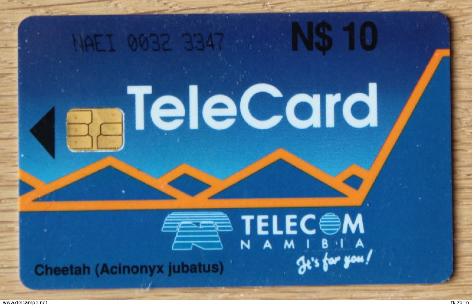 Rare Namibian Telecom Phonecard NMB11 Cheetah "Photo World" In Good Used Condition, Only For Collection Purpose - Namibie