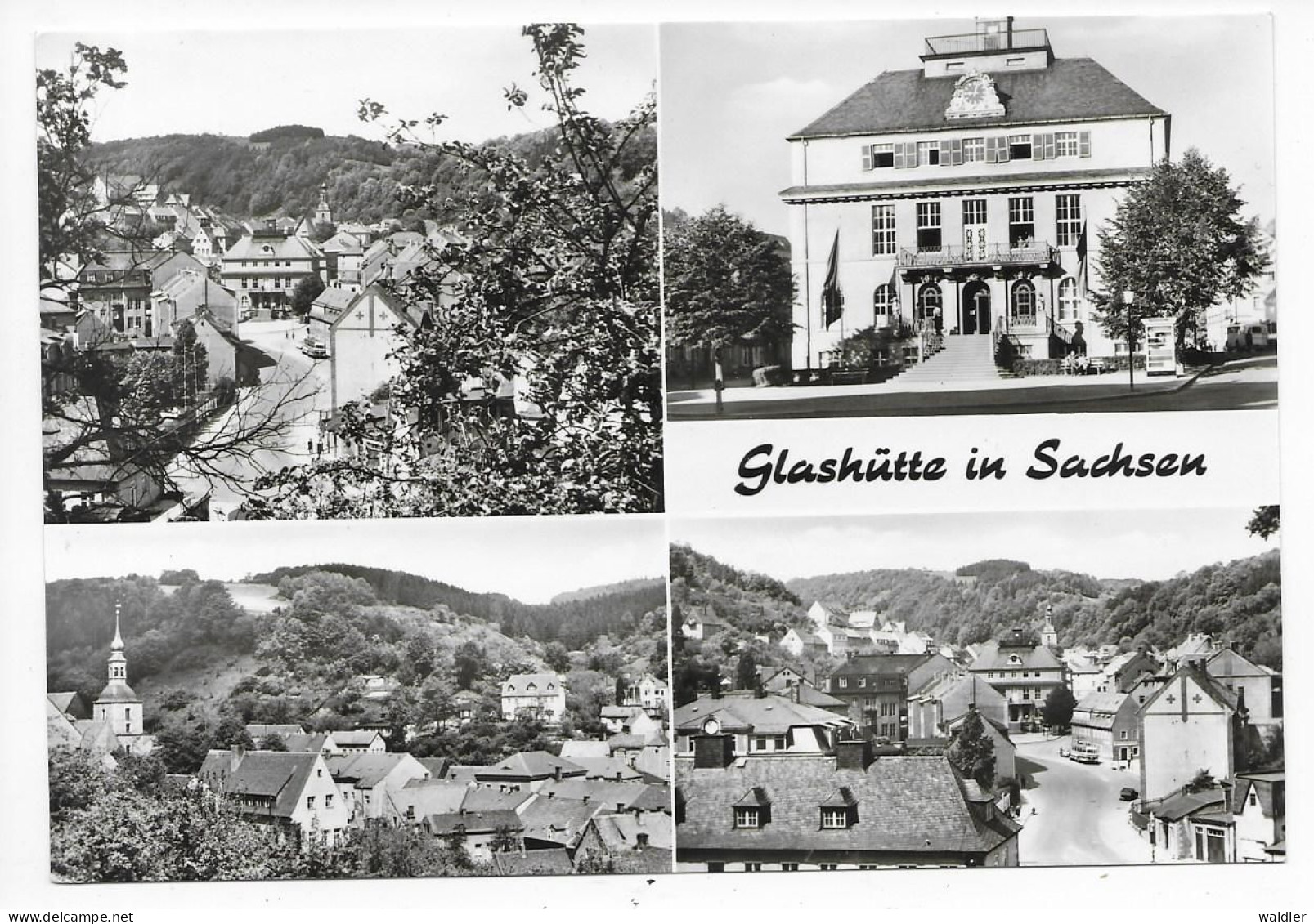 8245  GLASHÜTTE  (Kr. DIPPOLDISWALDE)   -  MEHRBILD  1978 - Glashütte