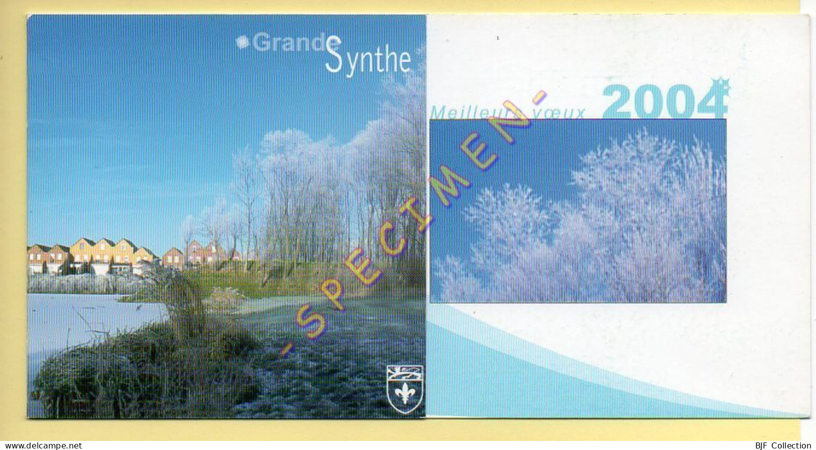 59. GRANDE SYNTHE – Carte De Vœux 2004 / (format 20,5 X 10,5 Cm) - Grande Synthe