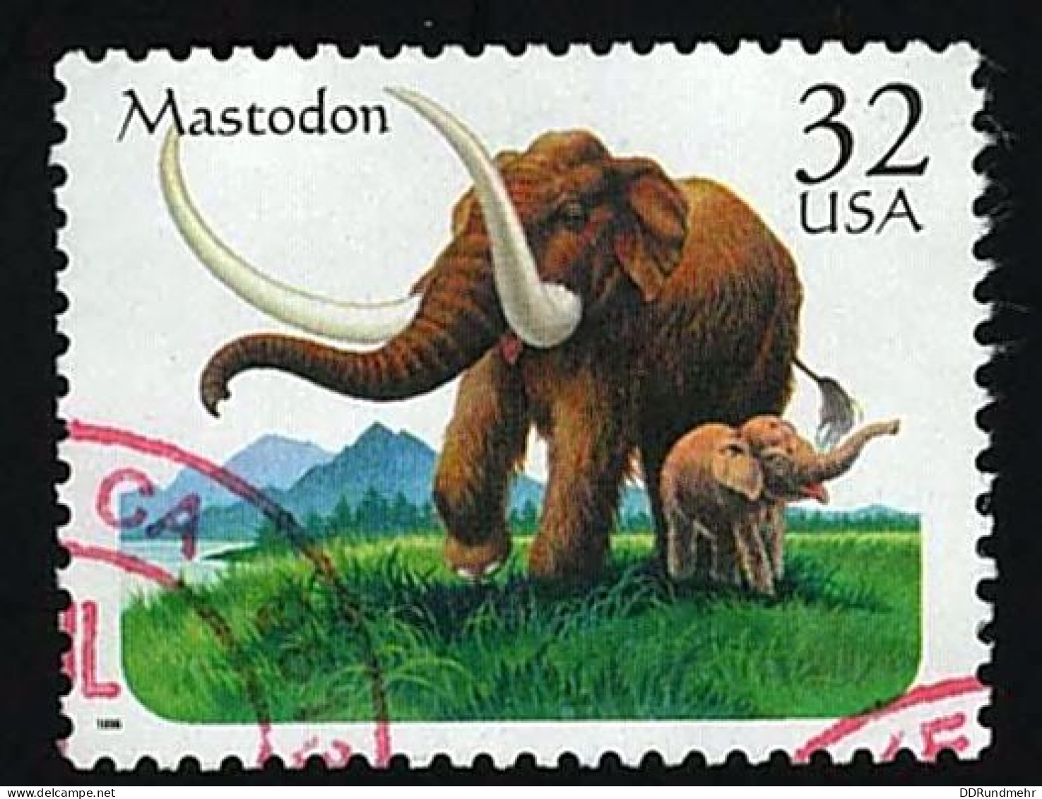 1996 Mastodon Michel US 2737 Stamp Number US 3079 Yvert Et Tellier US 2512 Stanley Gibbons US 3212 Used - Oblitérés