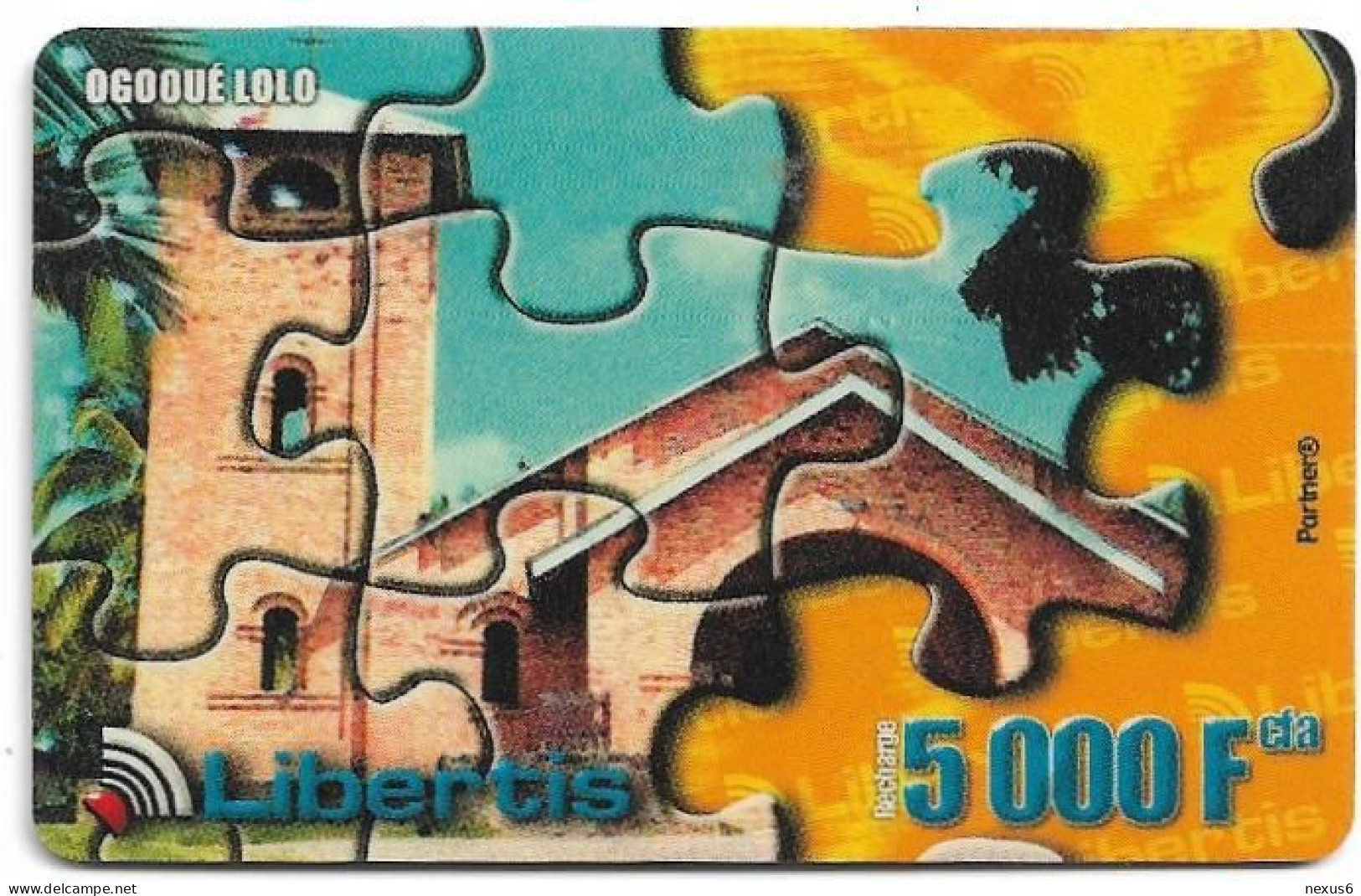 Gabon - Libertis - Ogooue Lolo, Exp.30.09.2002, GSM Refill 5.000FCFA, Used - Gabun