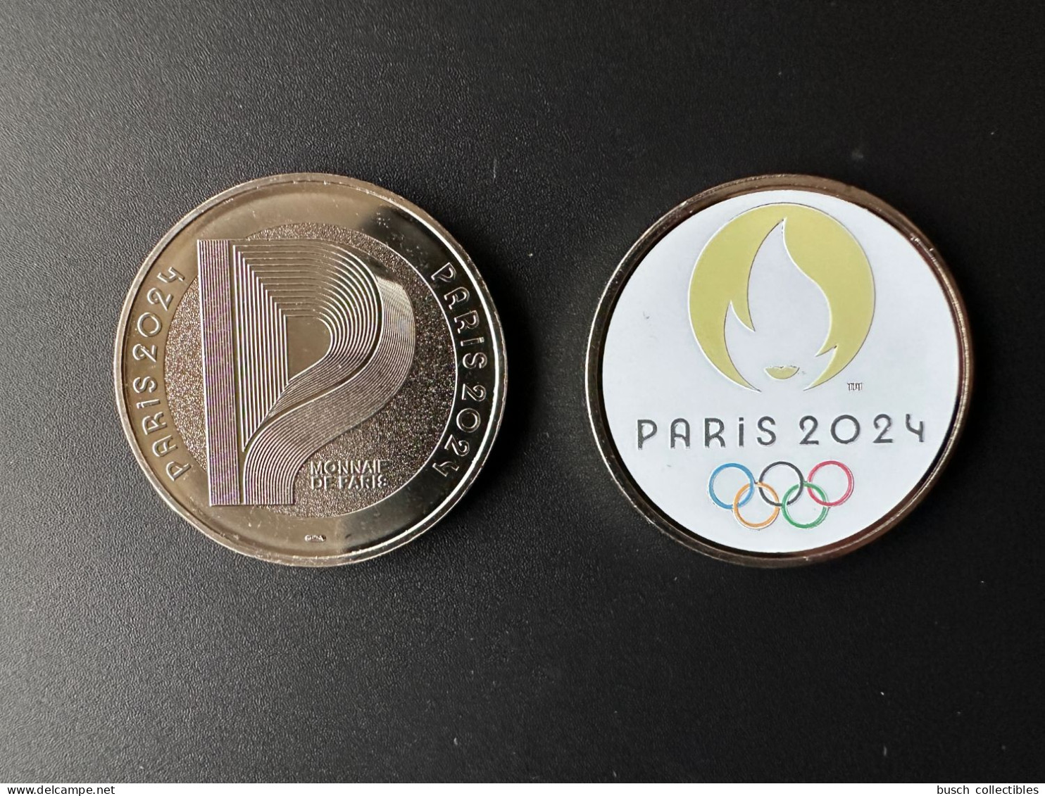 Monnaie De Paris 2021 2024 Jeux Olympiques Olympic Games Olympia France Souvenir Coin Token Jeton Touristique Logo - 2021