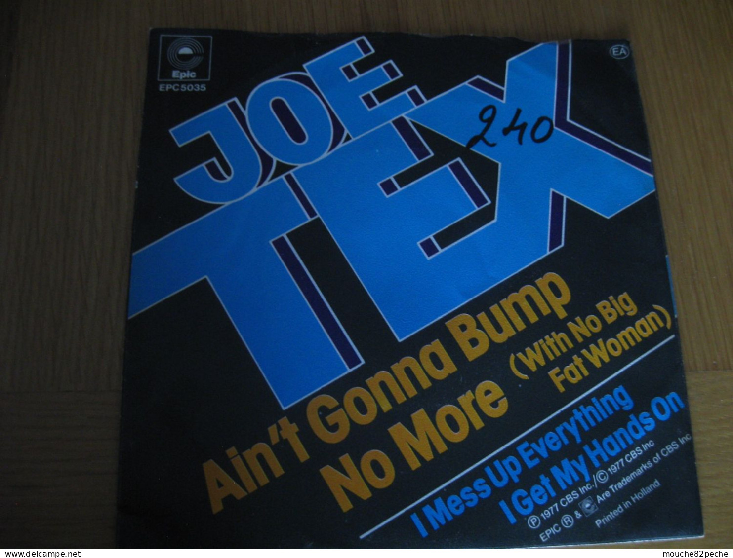 45 T - JOE TEX - AIN'T GONNA BUMP - Disco & Pop