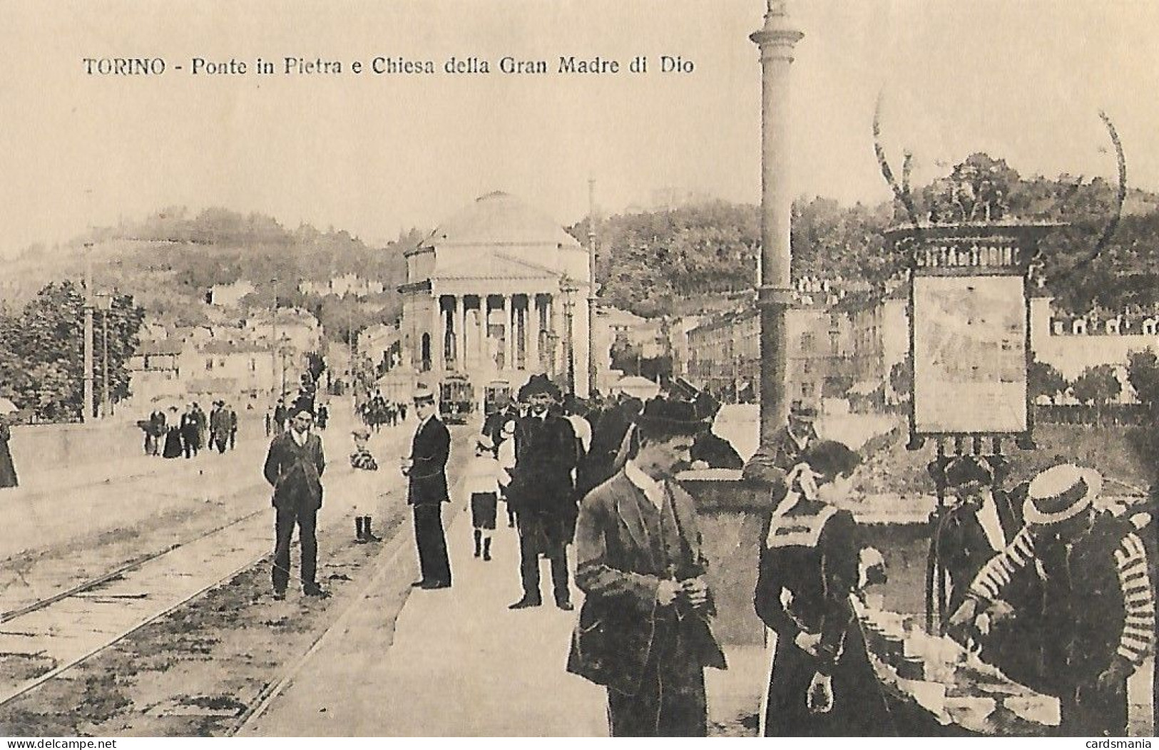 Torino-Ponte In Pietra E Chiesa Della Gran Madre -1910 - Pontes