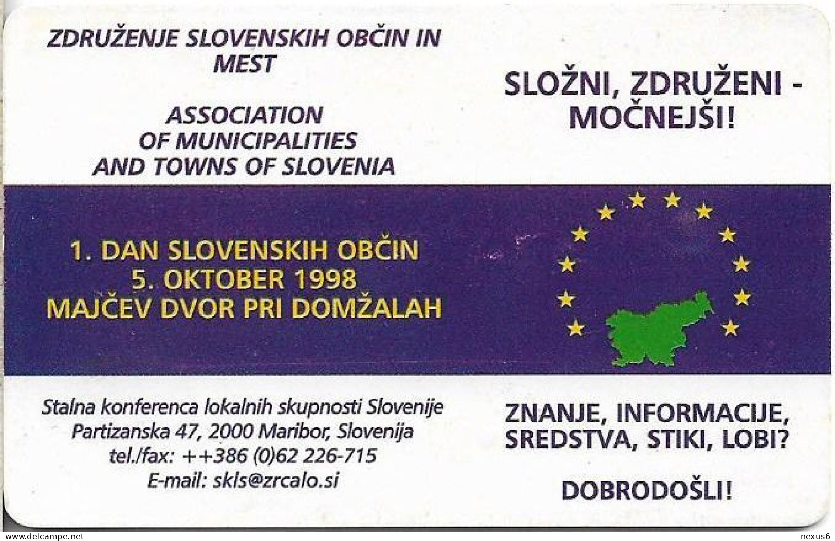 Slovenia - Telekom Slovenije - Gallery Keleia - Marko Andlovic, Vipava, Gem5 Black, 10.1998, 50Units, 10.332ex, Used - Slovenia