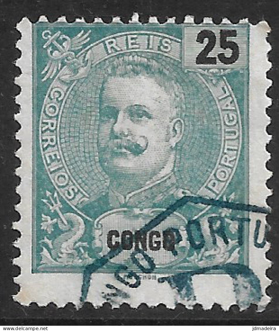 Portuguese Congo – 1898 King Carlos 25 Réis Used Stamp - Portuguese Congo