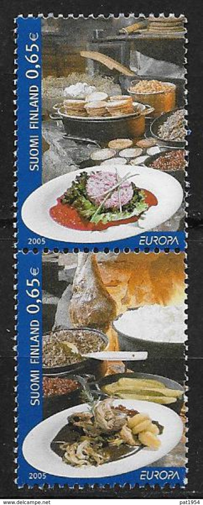 Finlande 2005 N°1715/1716 Neufs En Paire Verticale 1716A . Europa Gastronomie - Unused Stamps