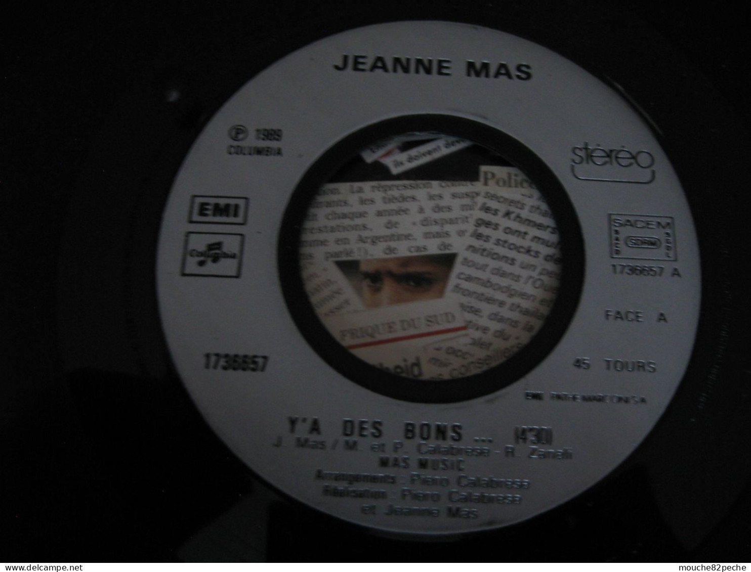 45 T - JEANNE MAS - Y'A DES BONS - Disco, Pop