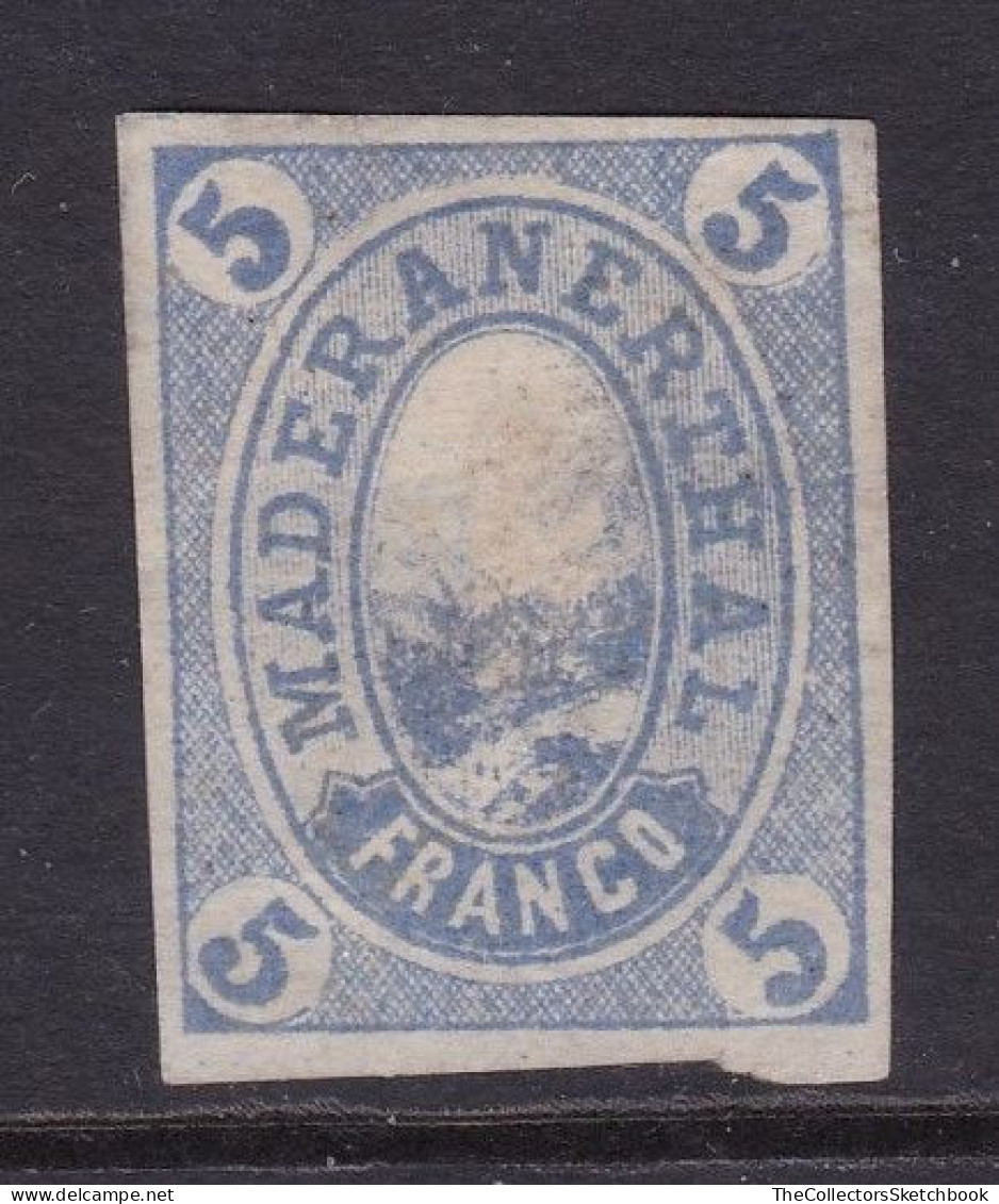 Switzerland Local Hotel Post,  Maderanerthal,  5F Blue. - Revenue Stamps