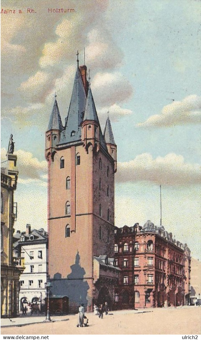 AK Mainz Am Rhein - Holzturm - 1912 (66817) - Mainz