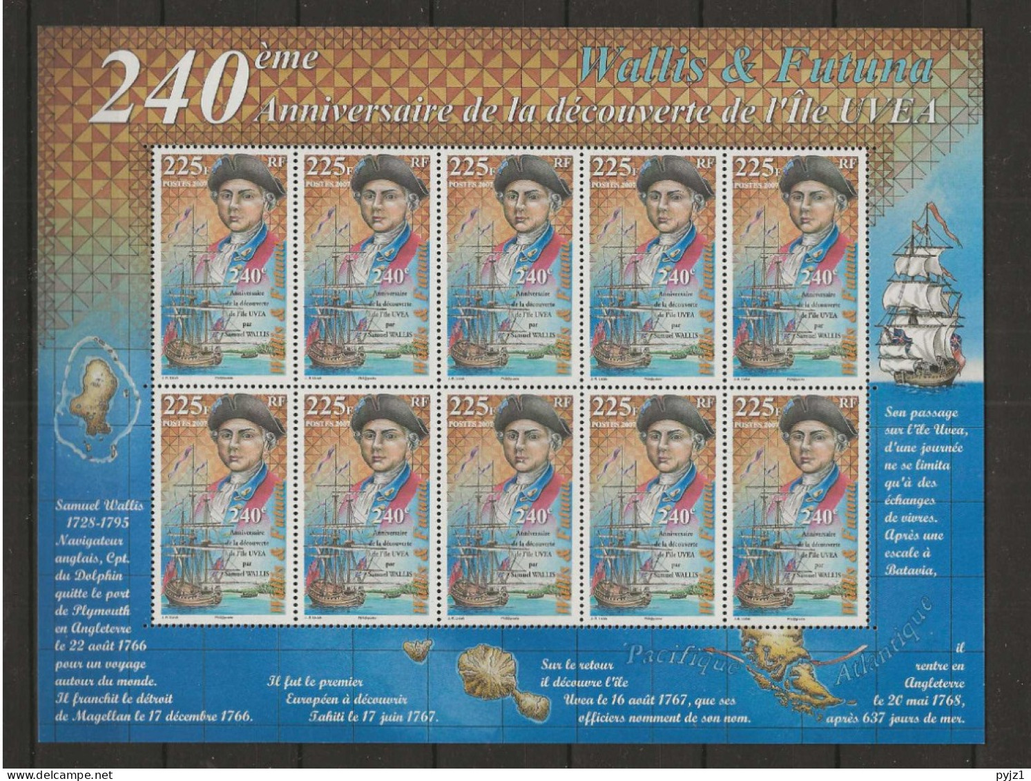 2007 MNH  Wallis Et Futuna Mi 956 Postfris** - Blocchi & Foglietti