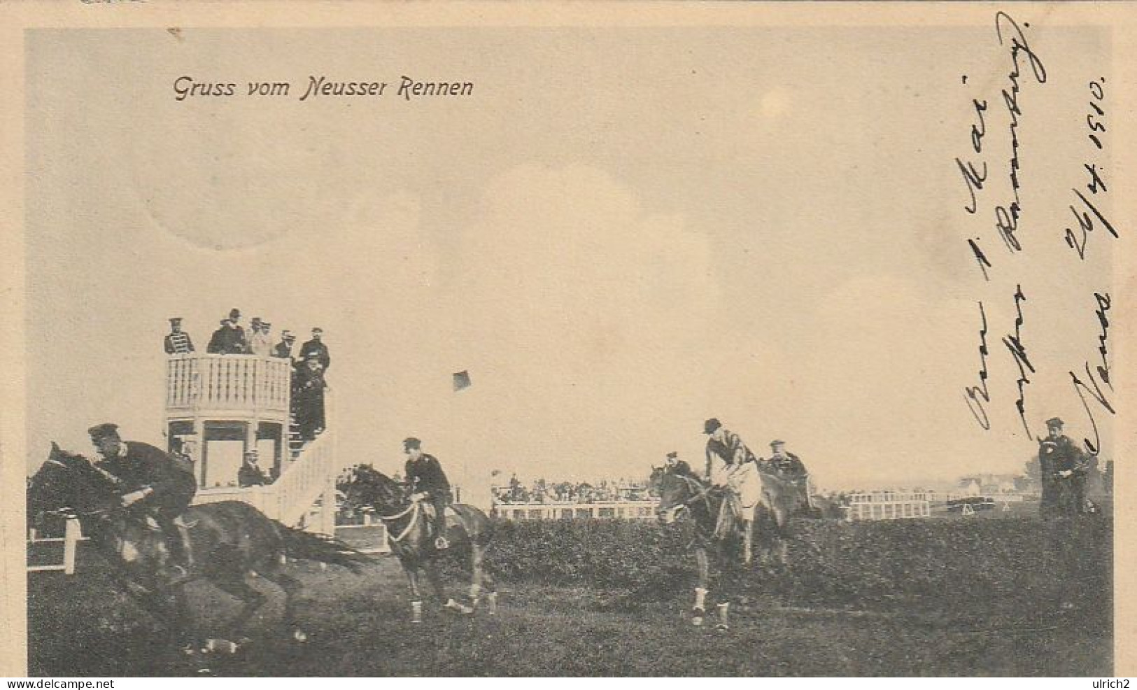 AK Neuss Am Rhein - Gruss Vom Neusser Rennen - Pferde Reiter - 1910 (66820) - Neuss