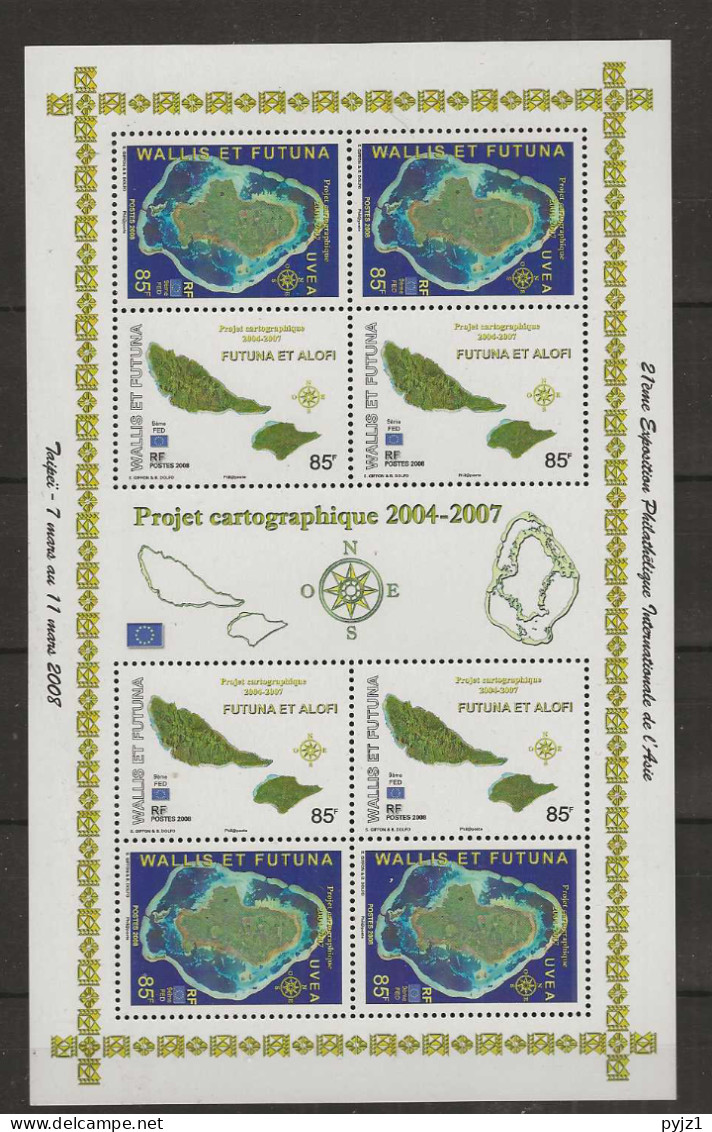 2008 MNH  Wallis Et Futuna Mi 965-66 Kleinbogen Postfris** - Blocks & Kleinbögen