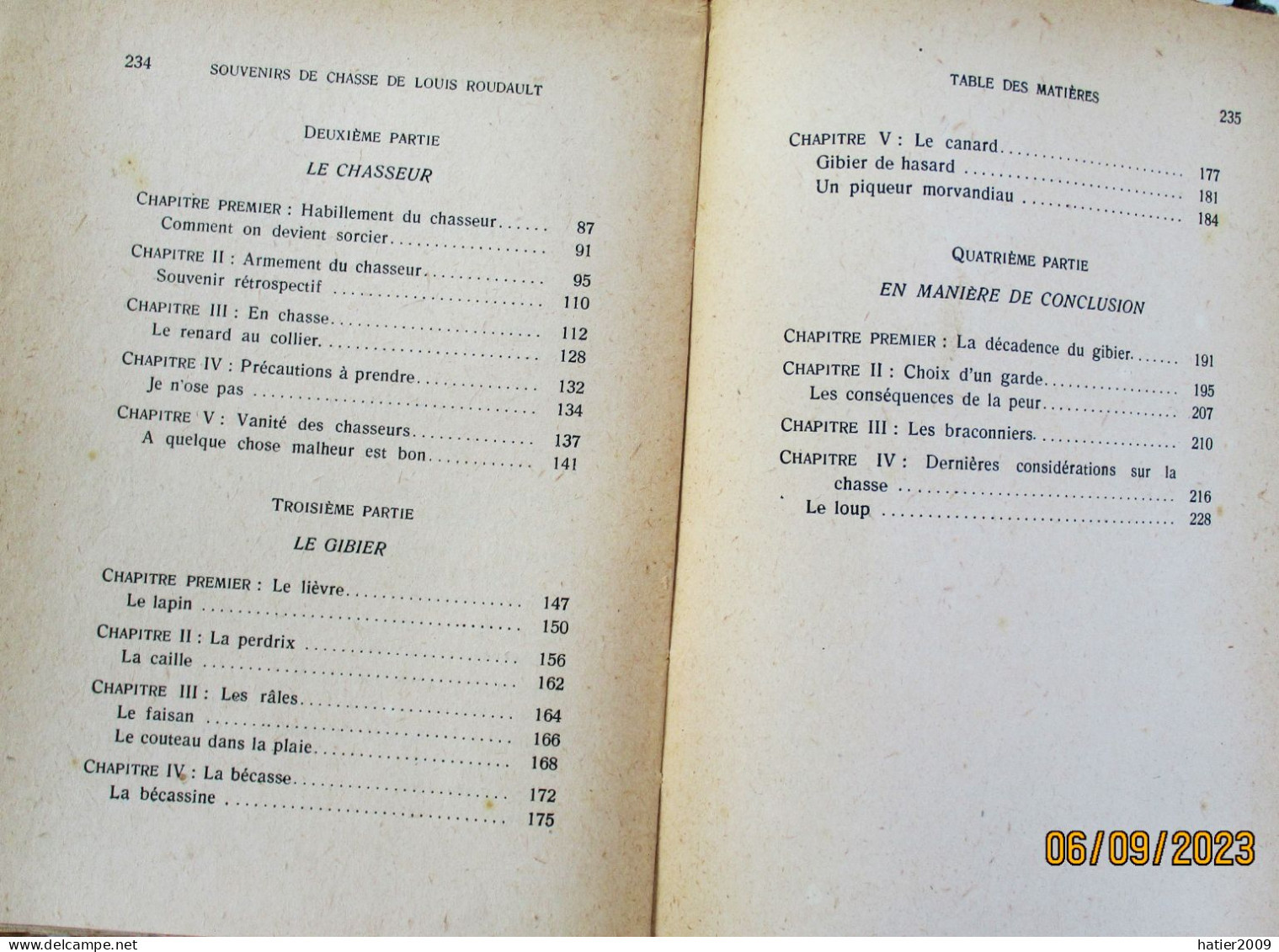 SOUVENIRS DE CHASSE - Louis Roudault Ex-chef Garde-chasse Du Duc De Morny à NADES(Allier). - 1947 - Bourbonnais