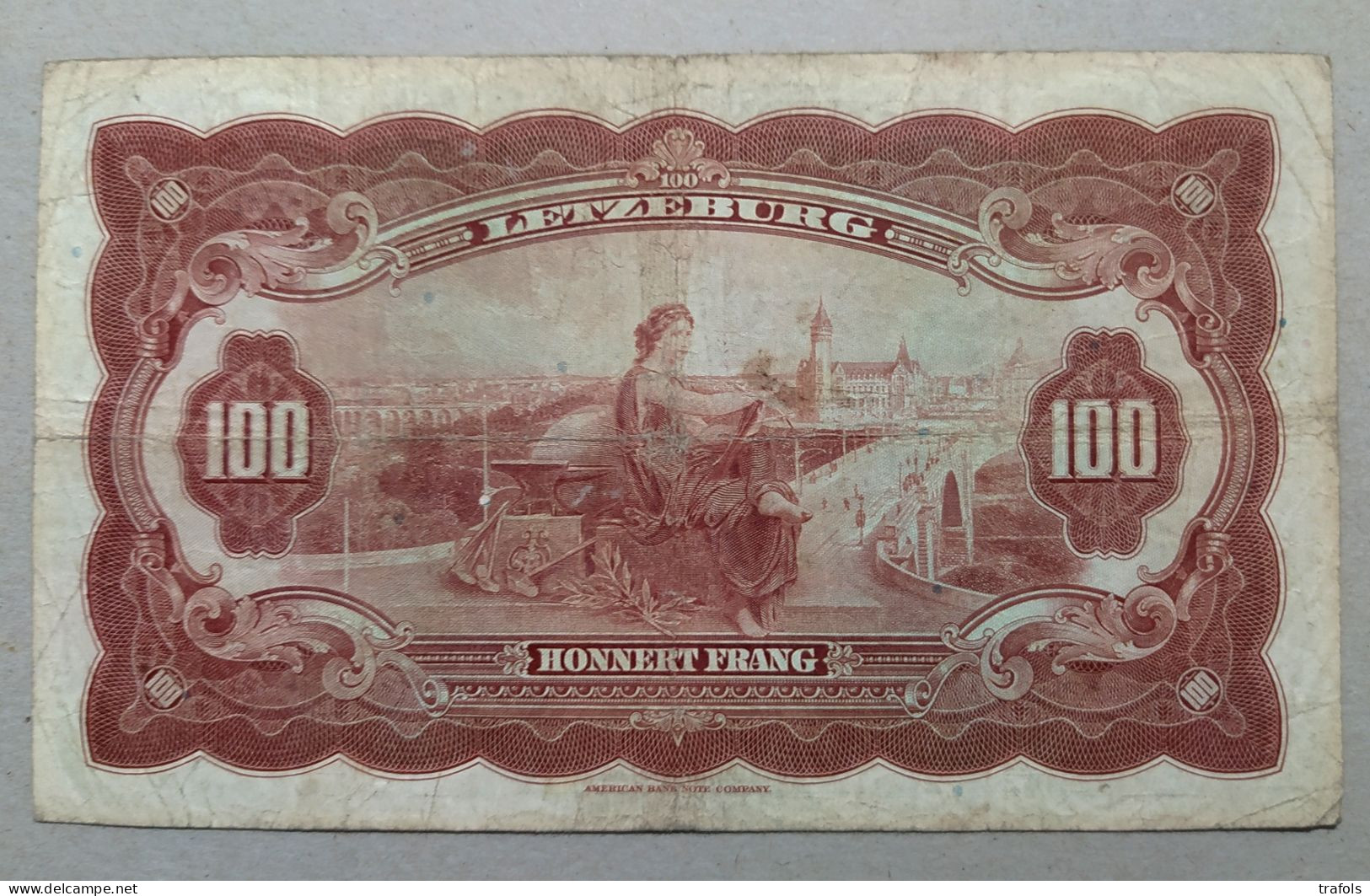Luxembourg - 100 Francs 1944 - Rare Big Note - P. 47 !!! - Lussemburgo