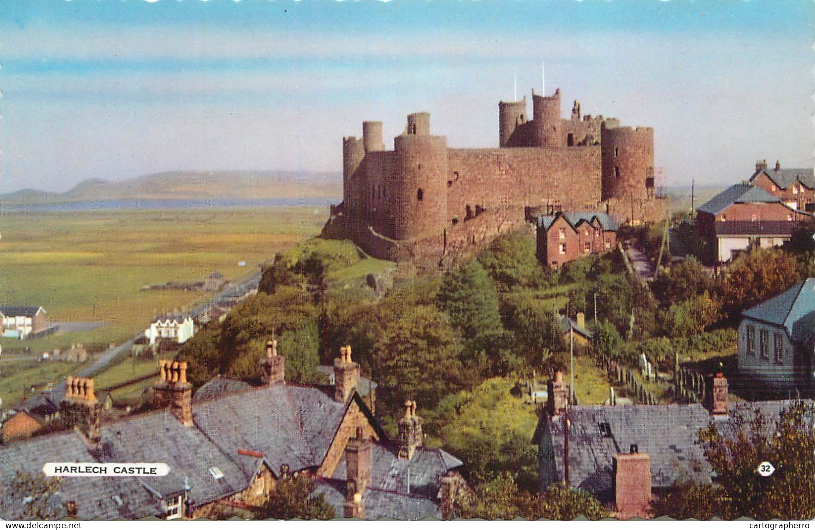 Postcard United Kingdom Wales Harlech Castle - Gwynedd