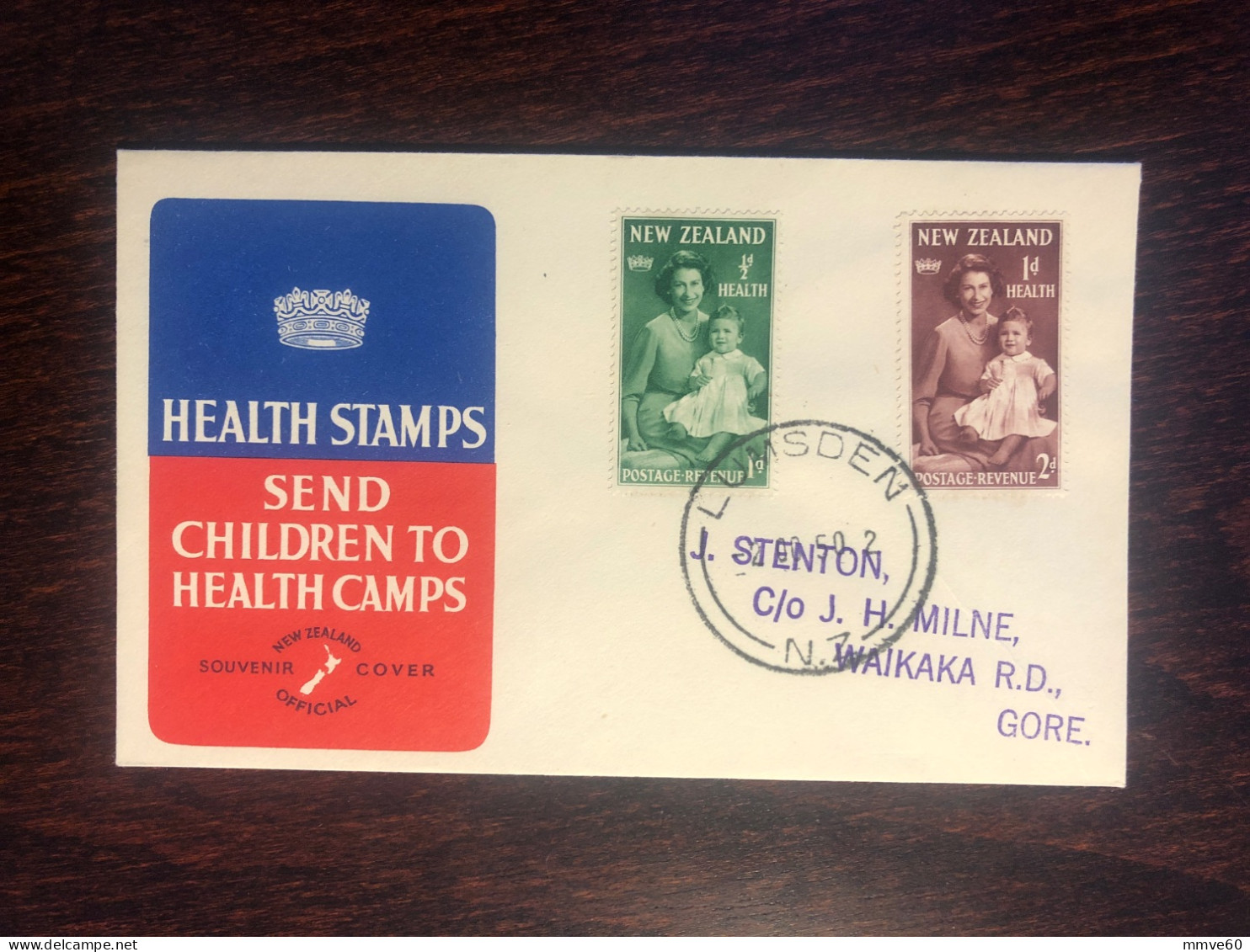 NEW ZEALAND FDC TRAVELLED COVER LETTER 1950 YEAR HEALTH MEDICINE - Covers & Documents