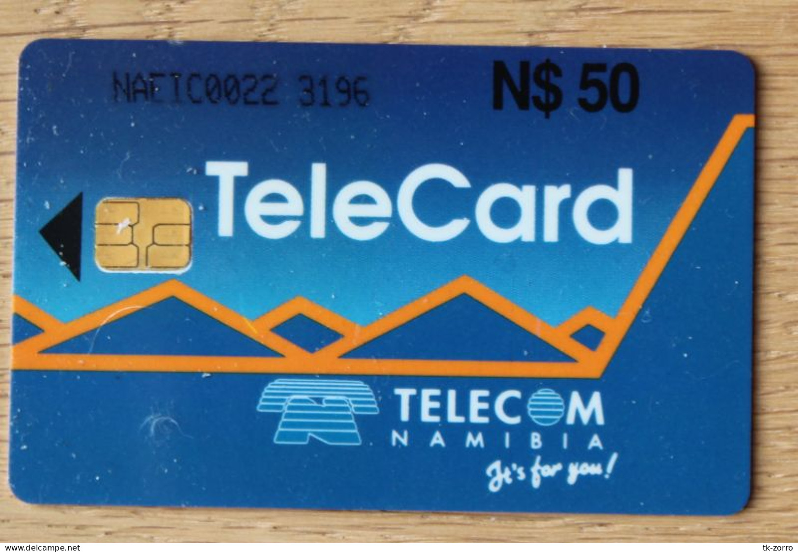 Namibian Telecom Phonecard NMB15 Lion Controlnumber With NAEIC In Good Used Condition, Only For Collection Purpose - Namibia