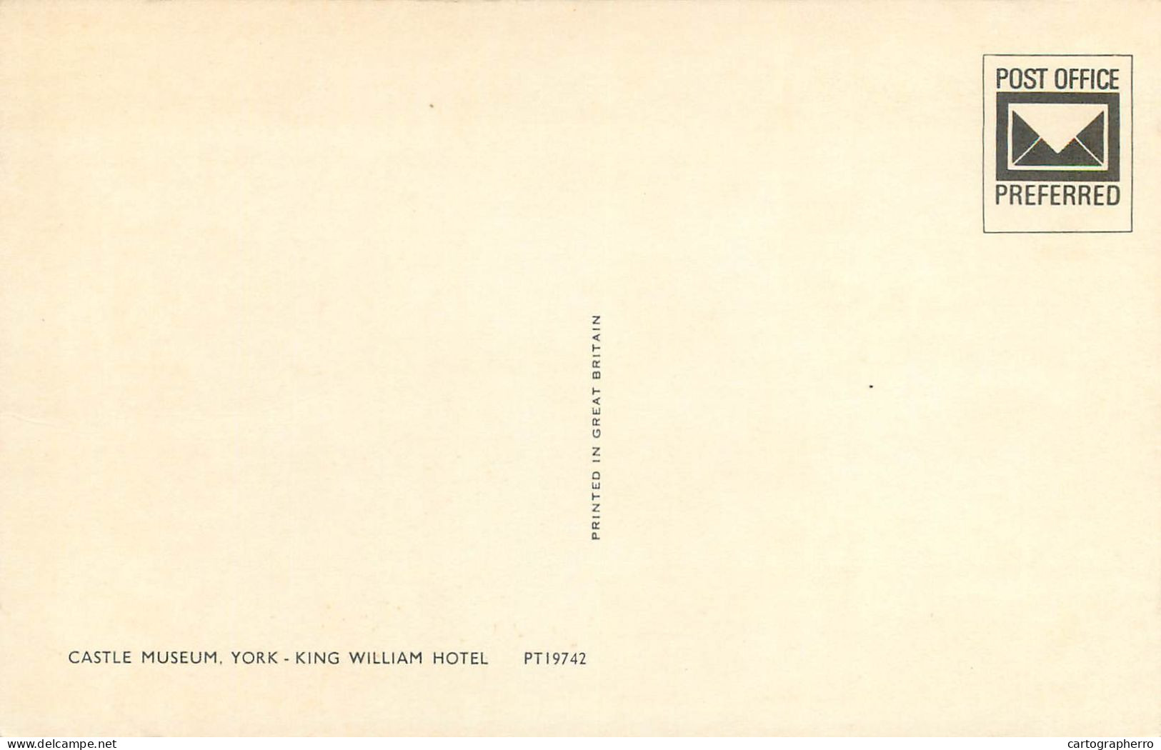 Postcard United Kingdom England York Castle Museum King William Hotel - York