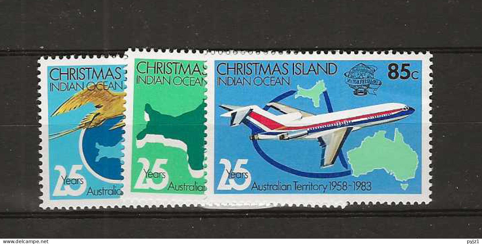 1983 MNH Christmas Island Mi 177-79 - Christmas Island