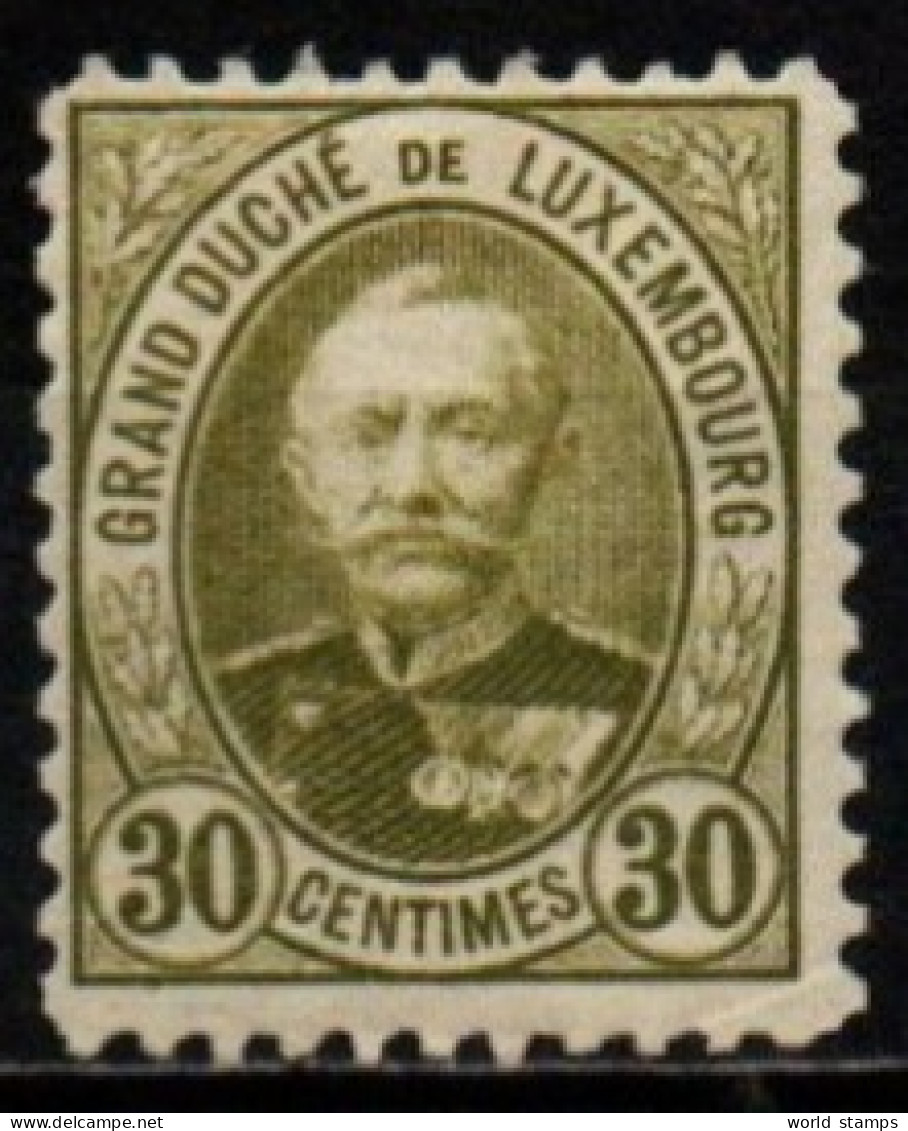 LUXEMBOURG 1891-3 * - 1891 Adolphe Voorzijde