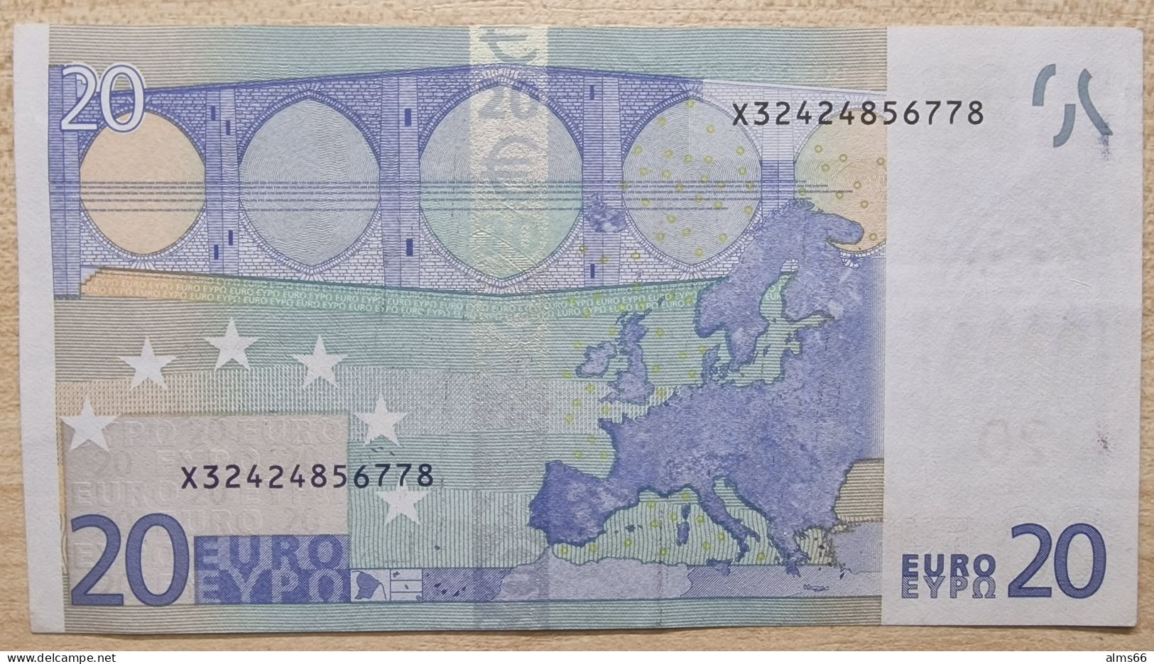 Euronotes FREE SHIPPING 20 Euro 2002  AXF < X >< P017 > Germany Trichet Rare - 20 Euro