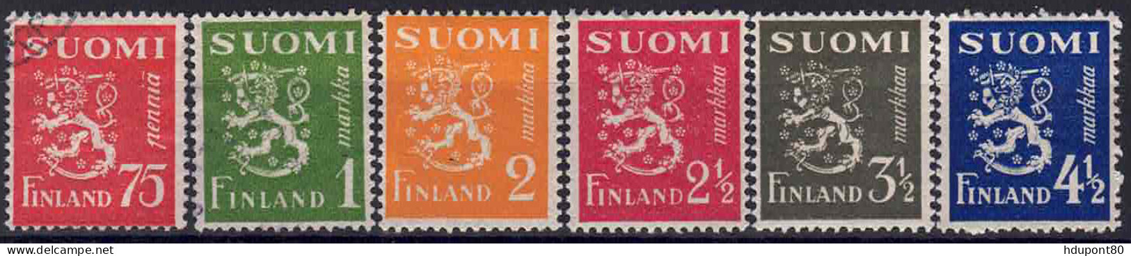 YT 255 à 260 - Used Stamps