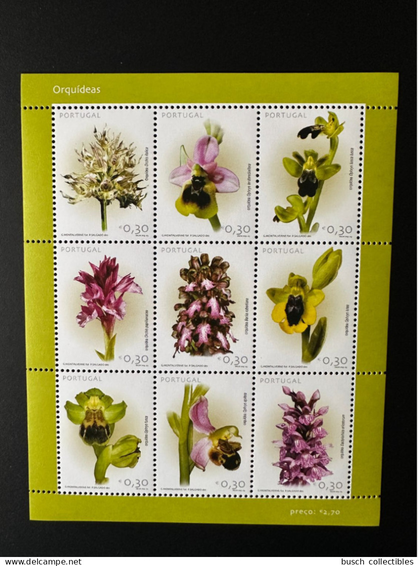 Portugal 2003 Mi. 2659 - 2667 Feuillet Kleinbogen Orquideas Orchids Orchideens Orchidées Fleurs Flowers Blumen - Unused Stamps