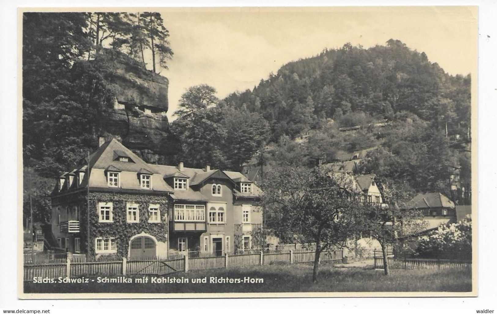 8321  SCHMILKA / SÄCHS. SCHWEIZ  -  MIT KOHLSTEIN UND RICHTERS-HORM  1954 - Schmilka