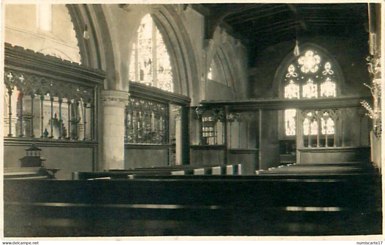 Cpa Carte Photo EASTBOURNE Chapelle De L' Eglise St Mary The Virgin - Eastbourne