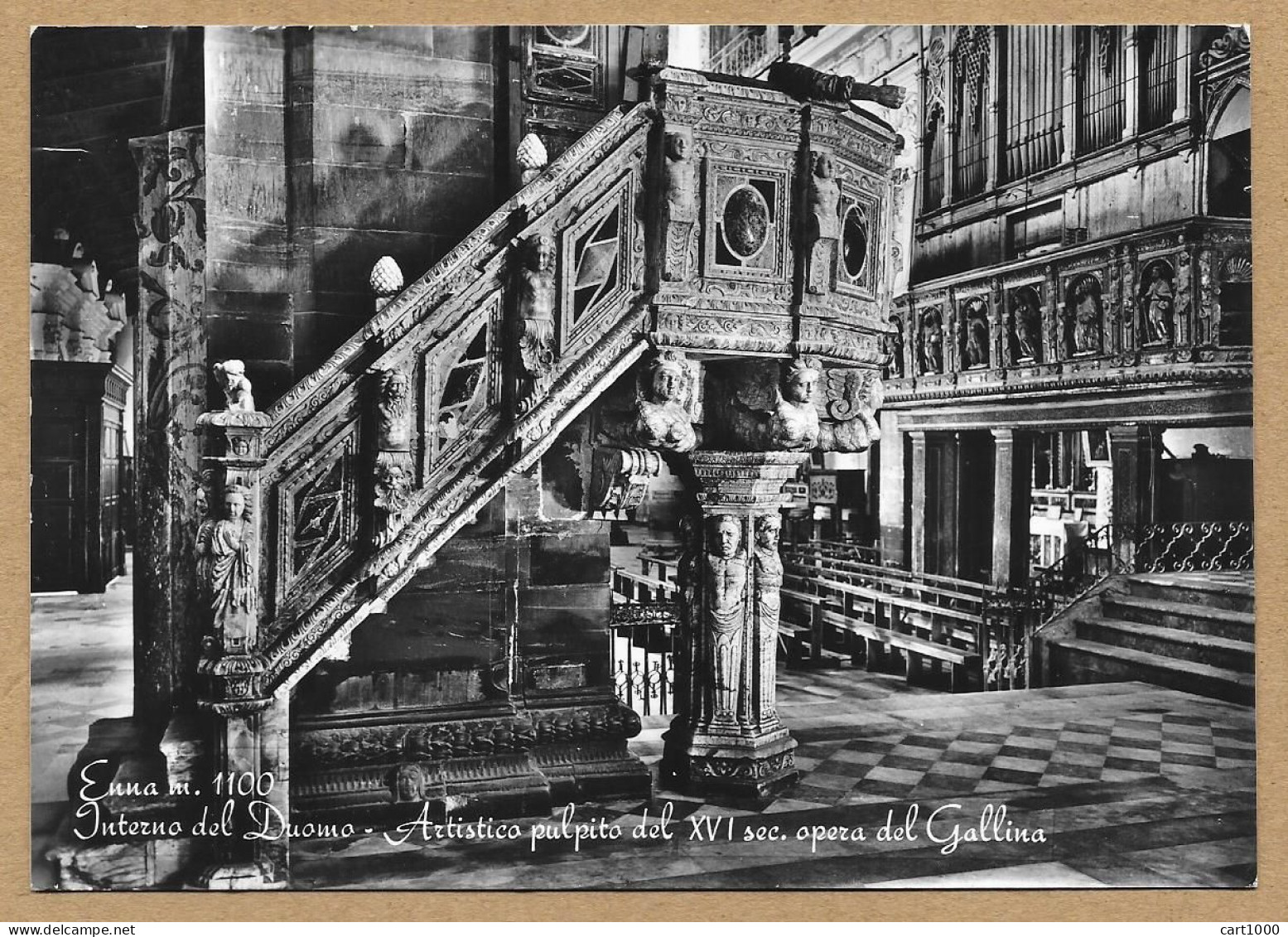 ENNA INTERNO DEL DUOMO VG. 1965 N°G934 - Enna