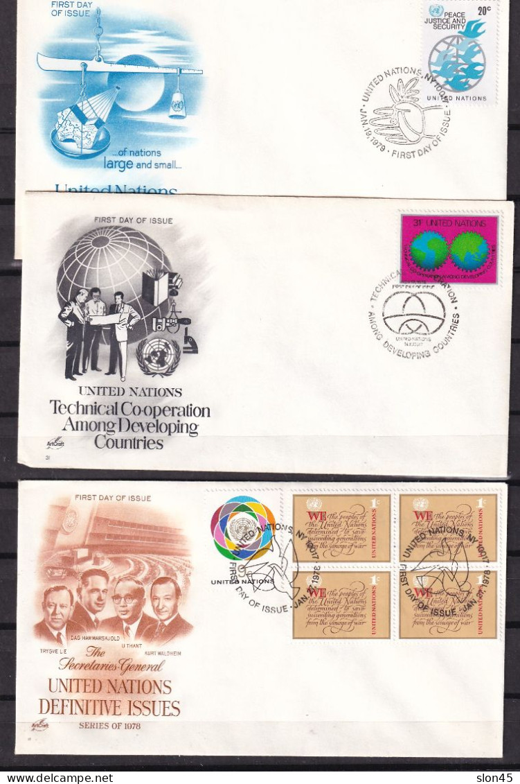 USA 1961/85 UN 14 Cover First Day Of Issue Precanceled 15834 - Collections, Lots & Series