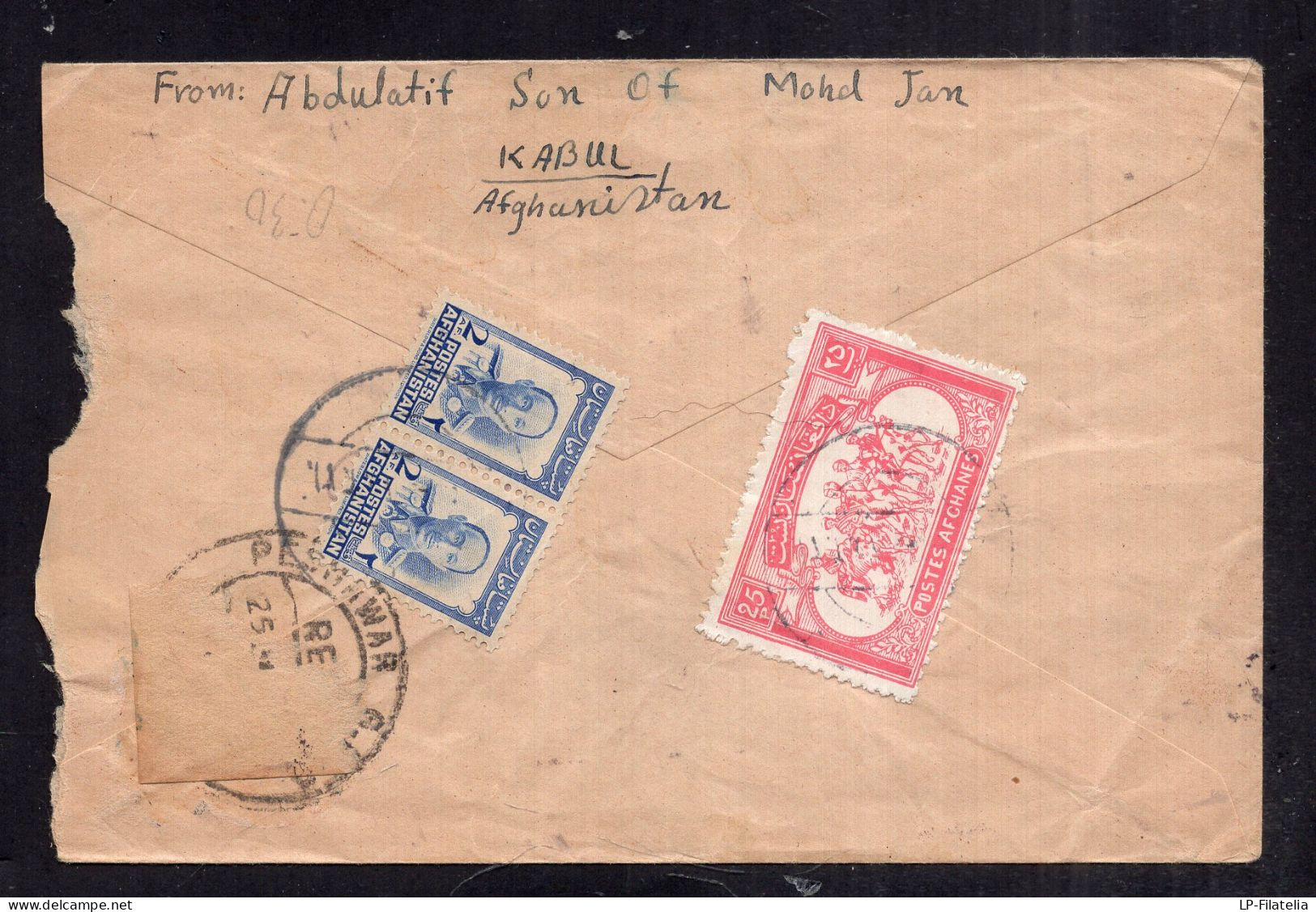 Afganistan - Letter - Sent To Pakistan - Afghanistan