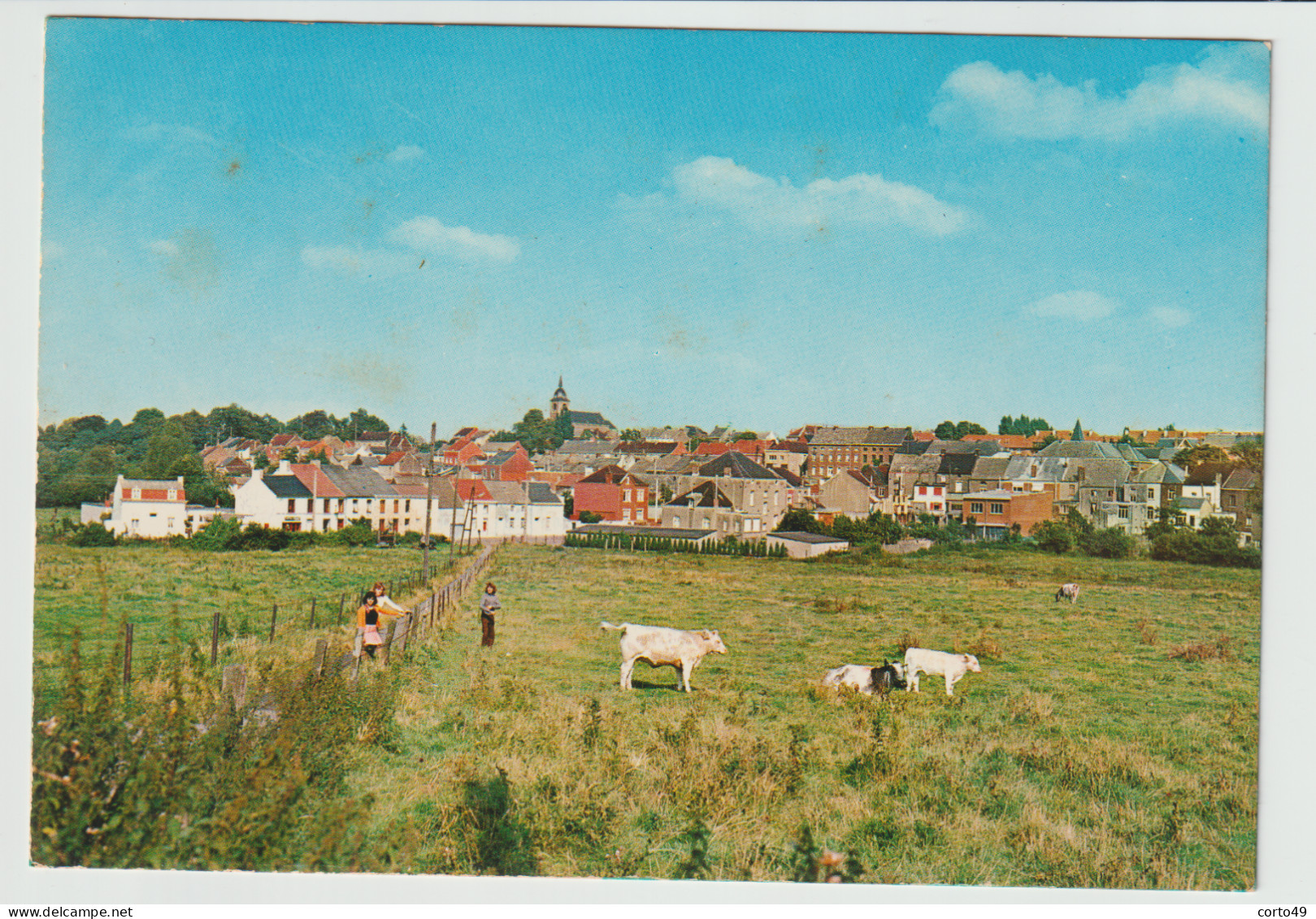 CP De CHAPELLE-LEZ-HERLAIMONT  - PANORAMA De PIETON -voir Les 2 Scans ! - Chapelle-lez-Herlaimont