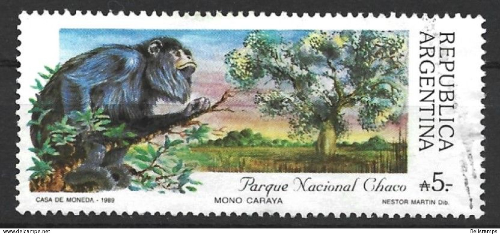 Argentina 1989. Scott #1648 (U) Chaco, National Park - Used Stamps