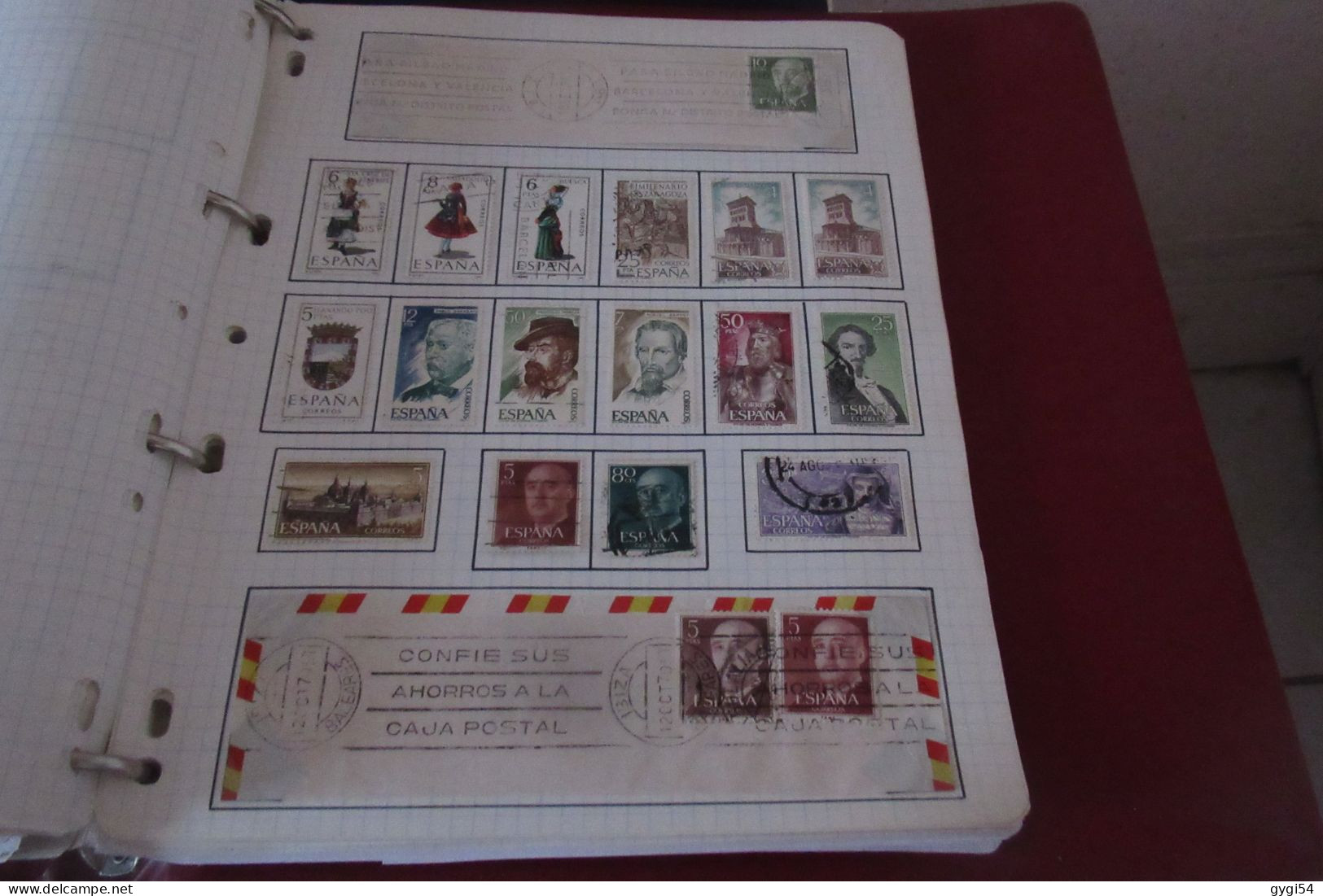 ESPAGNE  LOT TIMBRES et  LETTRES