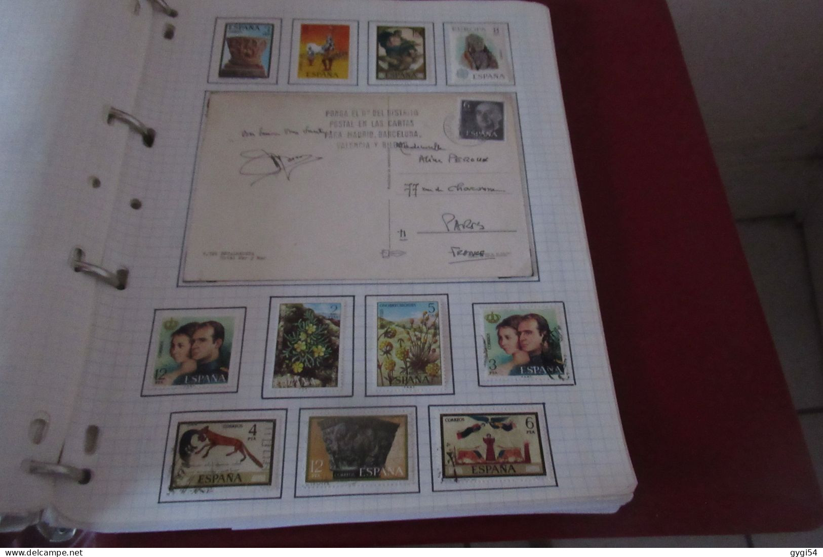 ESPAGNE  LOT TIMBRES et  LETTRES