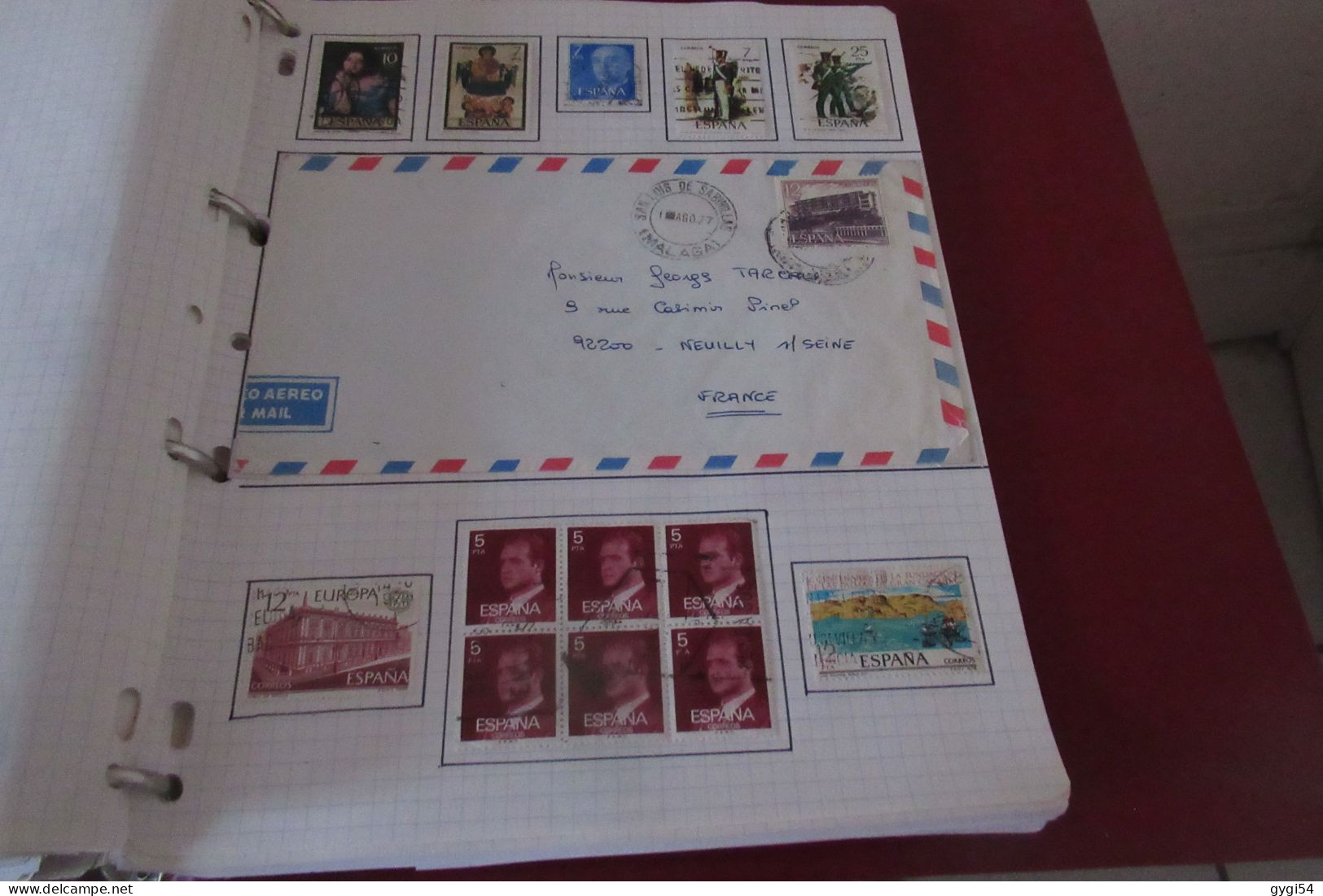 ESPAGNE  LOT TIMBRES et  LETTRES