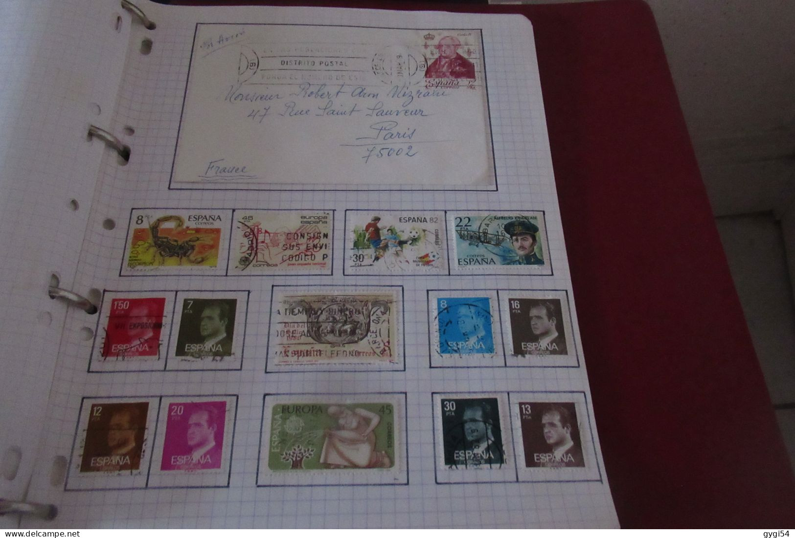 ESPAGNE  LOT TIMBRES et  LETTRES